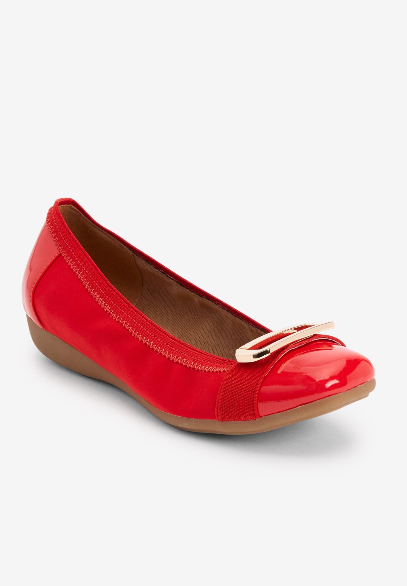 Woman within shoes flats top