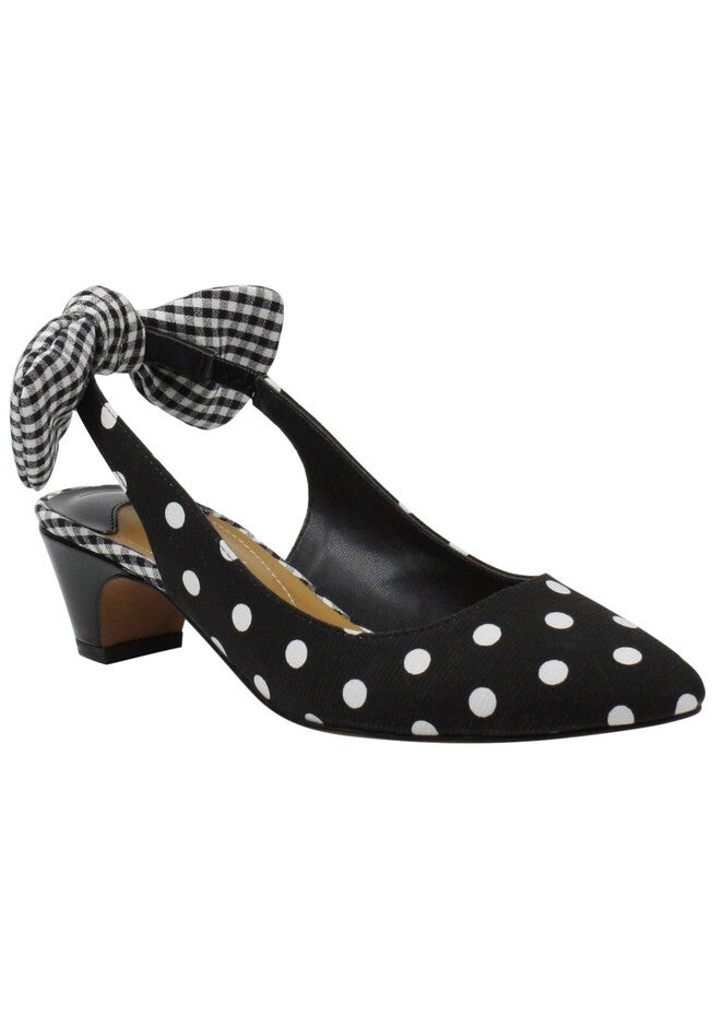 Gleda Pumps , BLACK/WHITE POLKA DOT, hi-res image number null