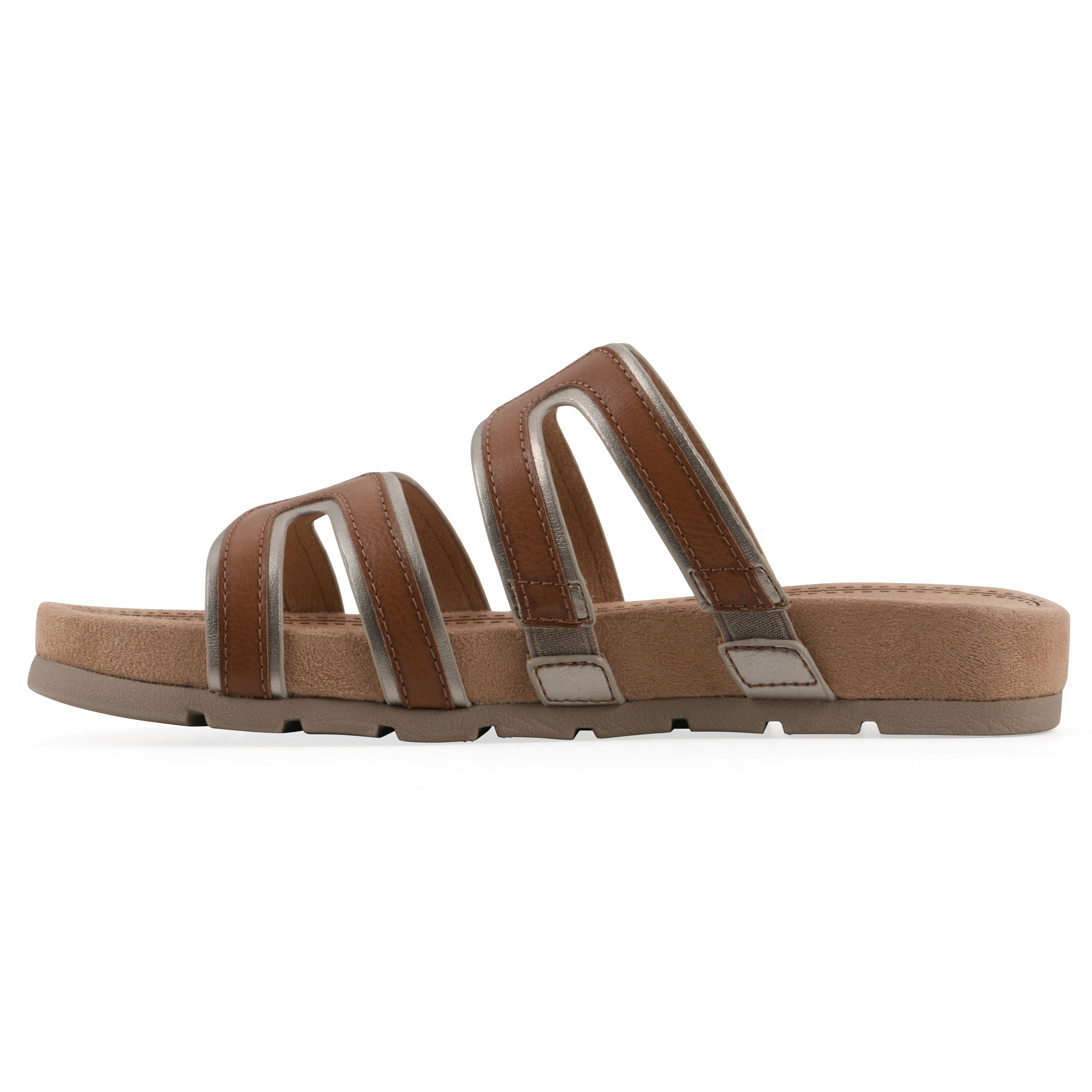 Tinarose Slide Sandal, COGNAC PALE GOLD, alternate image number 3