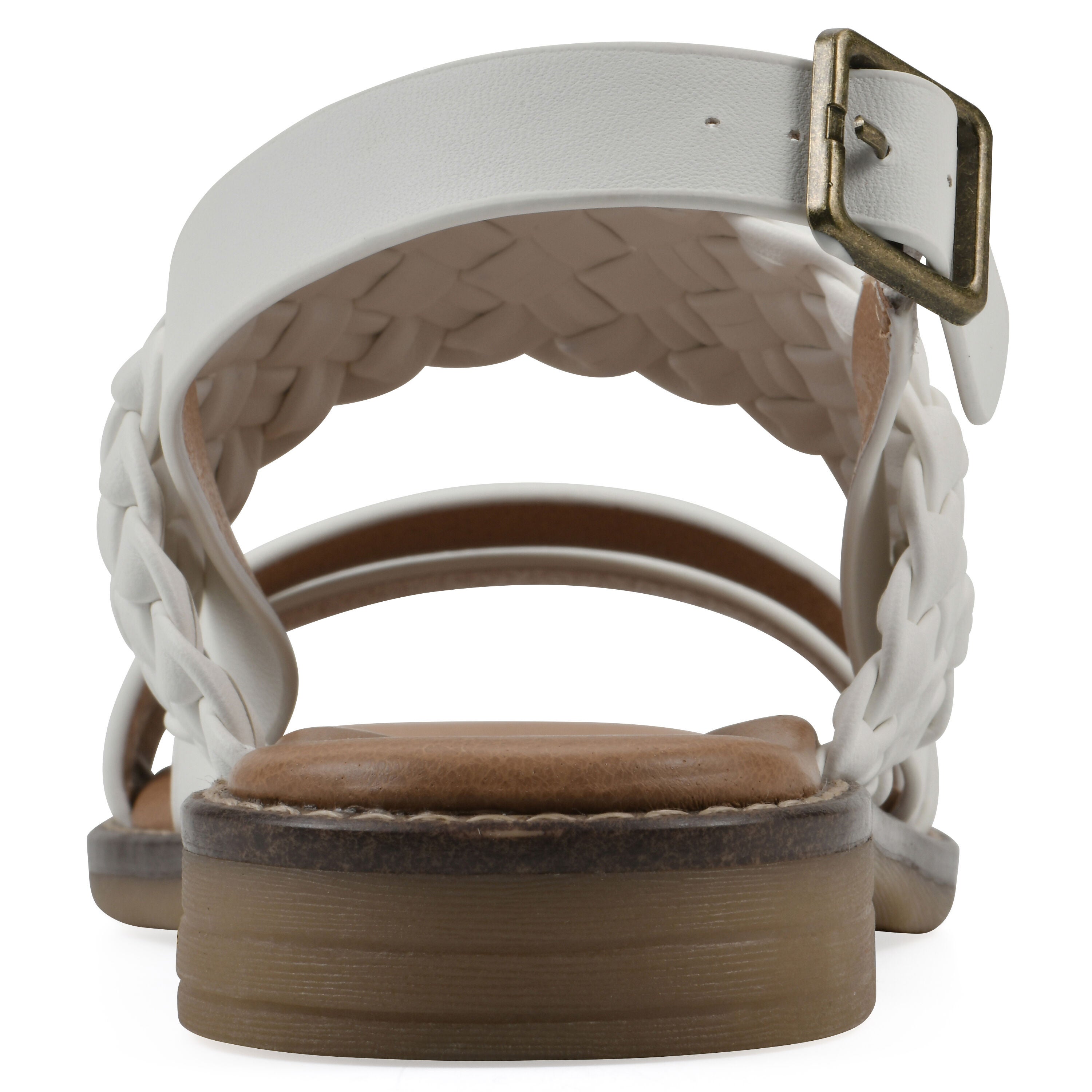 Macaroni Backstrap Sandal, WHITE SMOOTH, on-hover image number 1