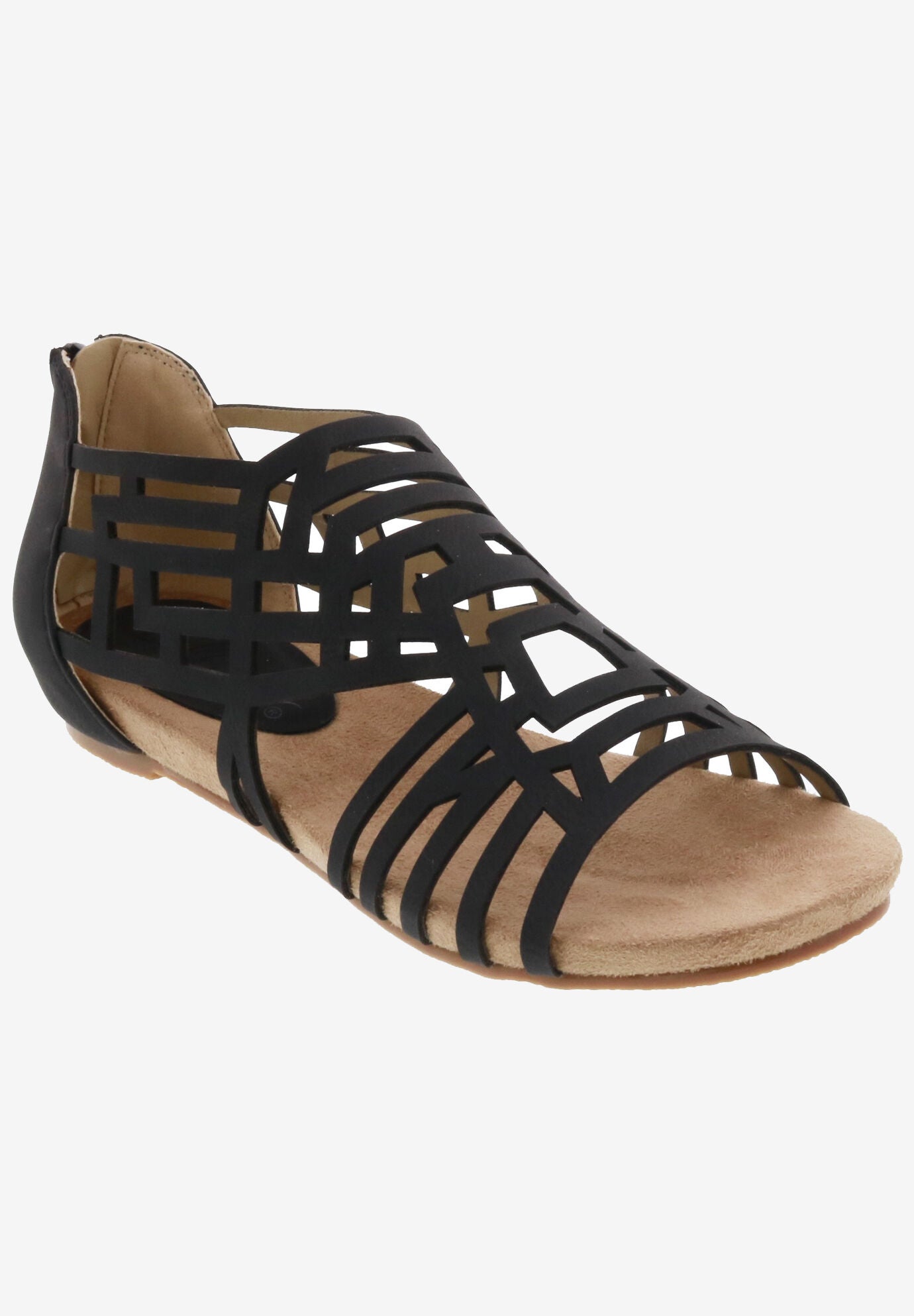 Nazareth Sandal, BLACK NUBUCK, hi-res image number 0