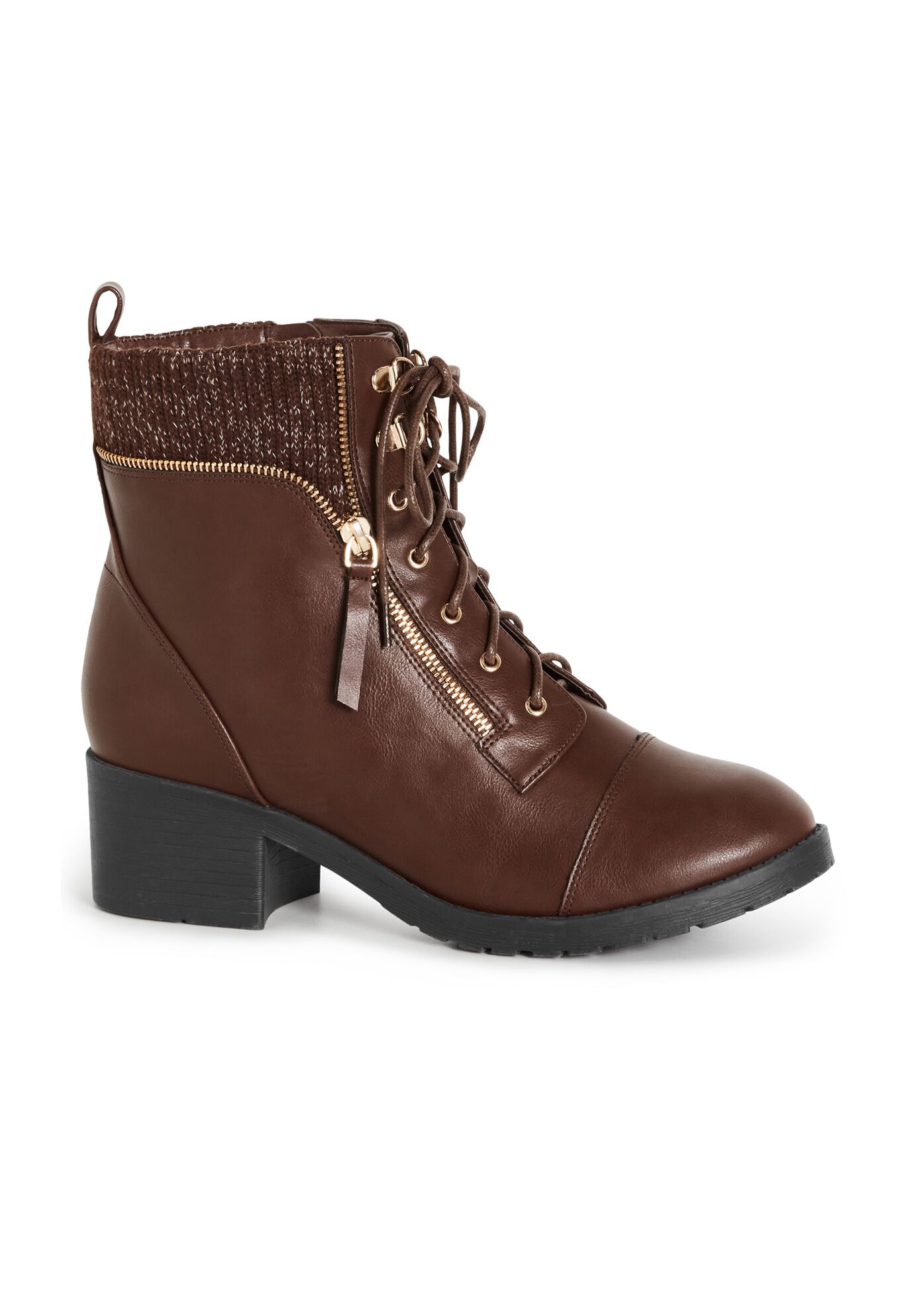 WIDE FIT Rita Ankle Boot, BROWN, hi-res image number 0