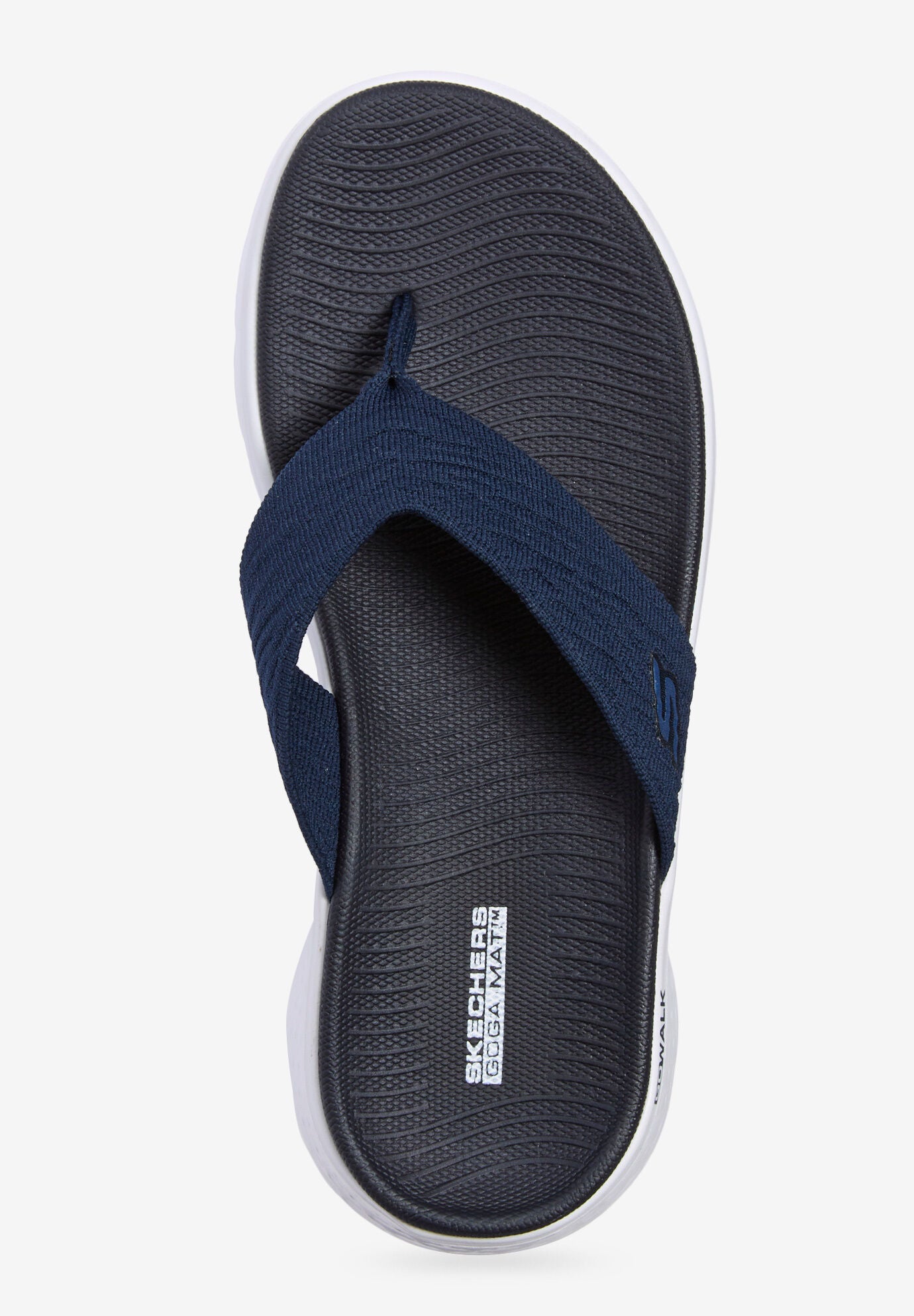 Skechers flip flops navy deals