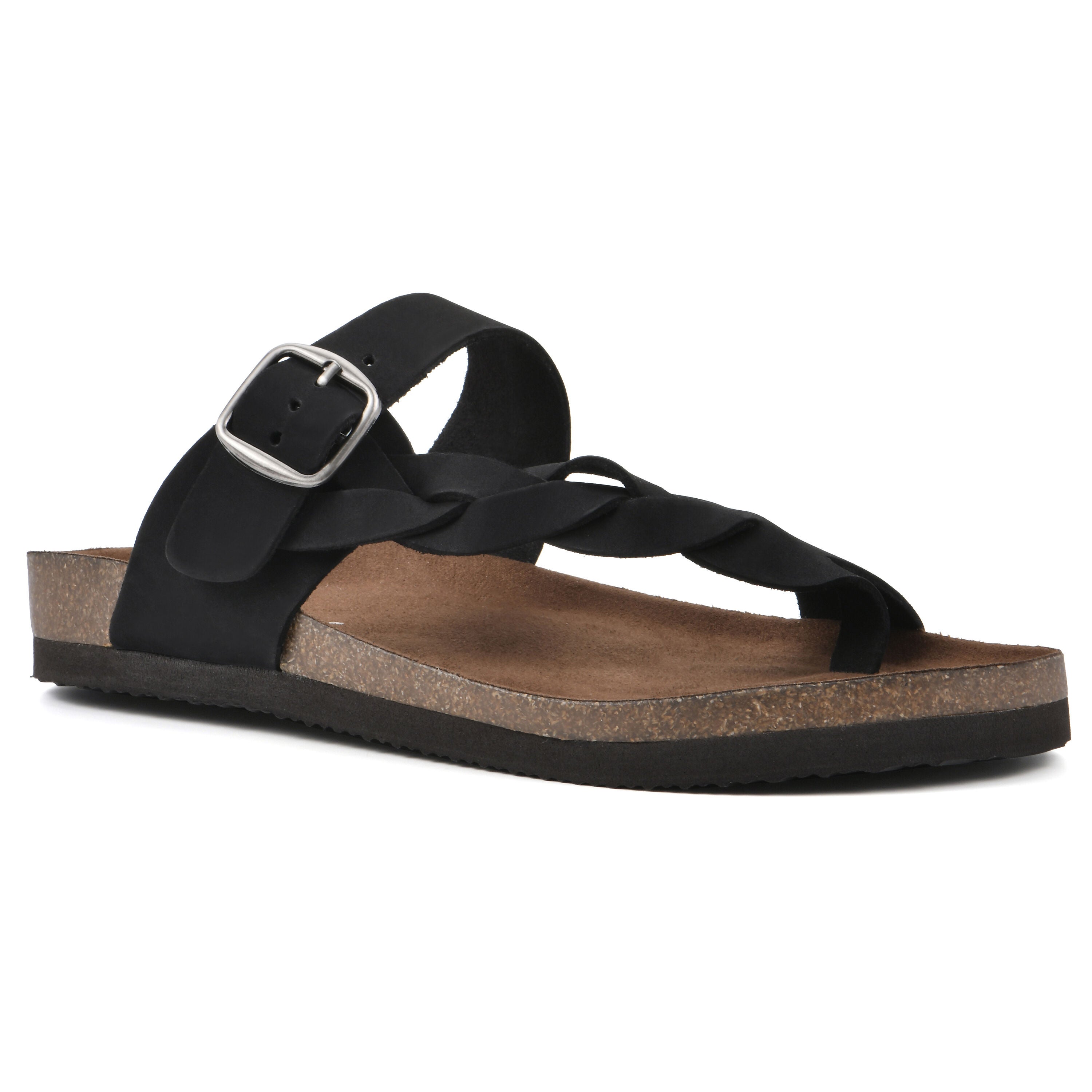 Crawford Footbed Sandal, BLACK LEATHER, hi-res image number 0