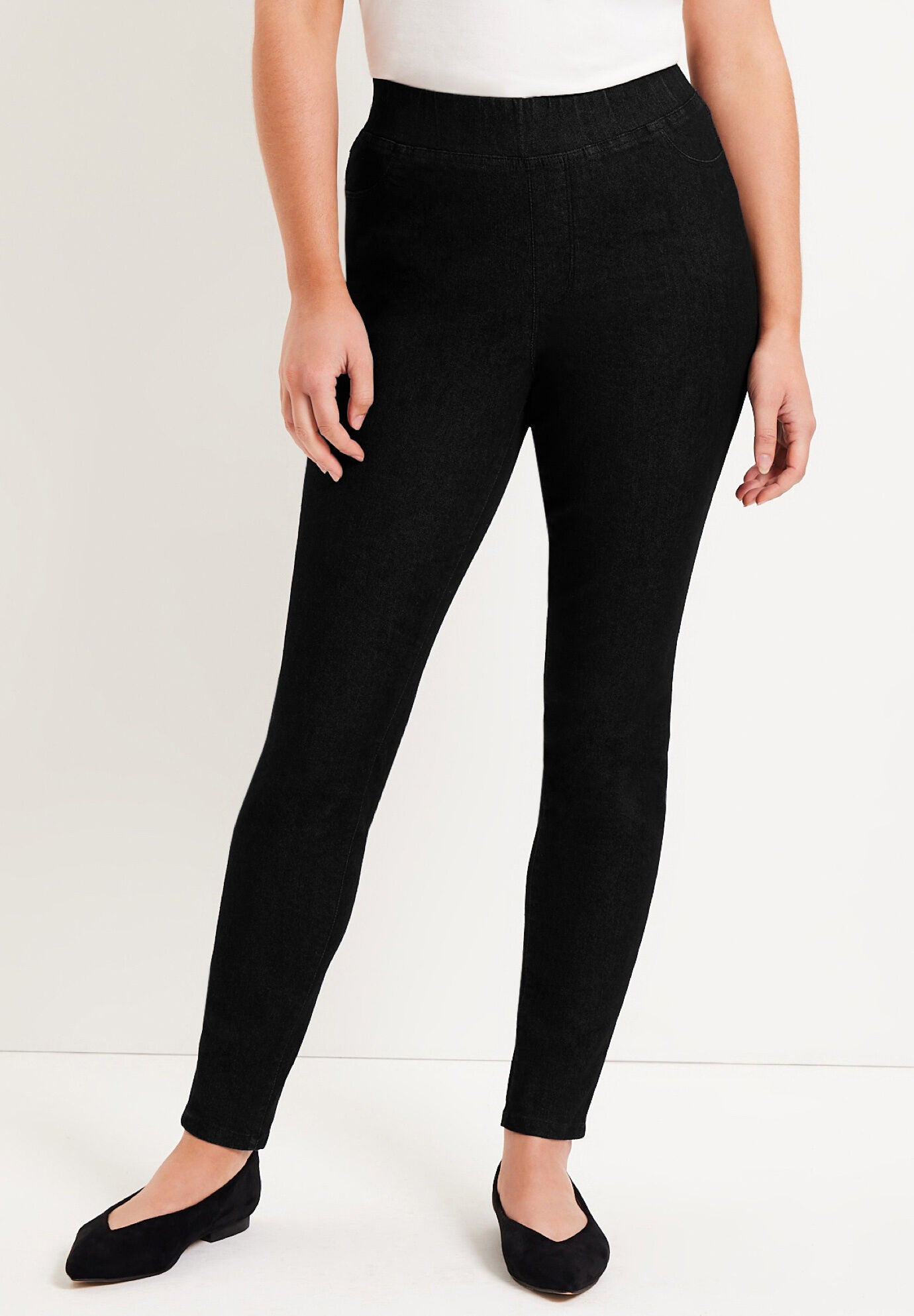 Woman within denim leggings sale