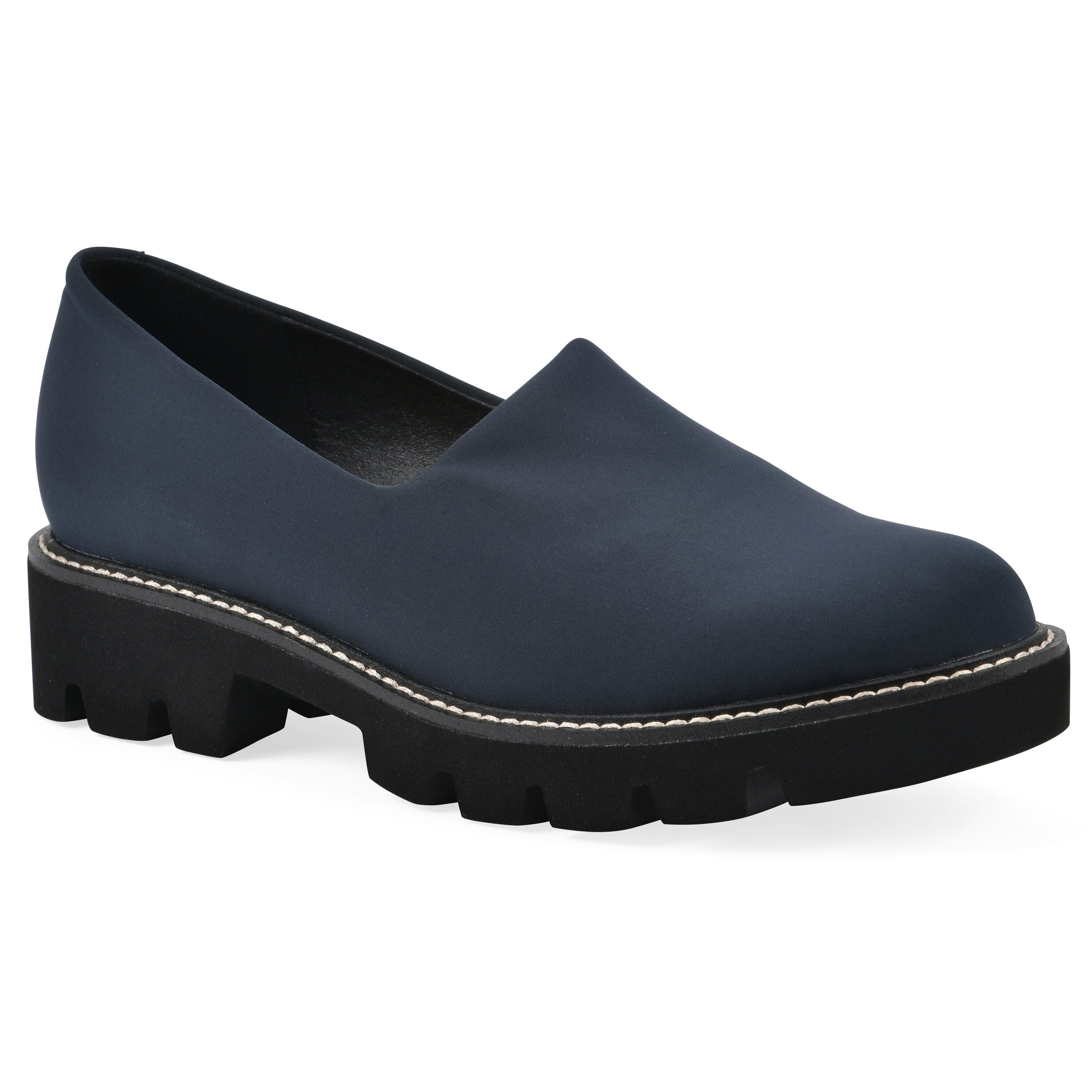 Gianni Lug Sole Flat, NAVY FABRIC, hi-res image number 0
