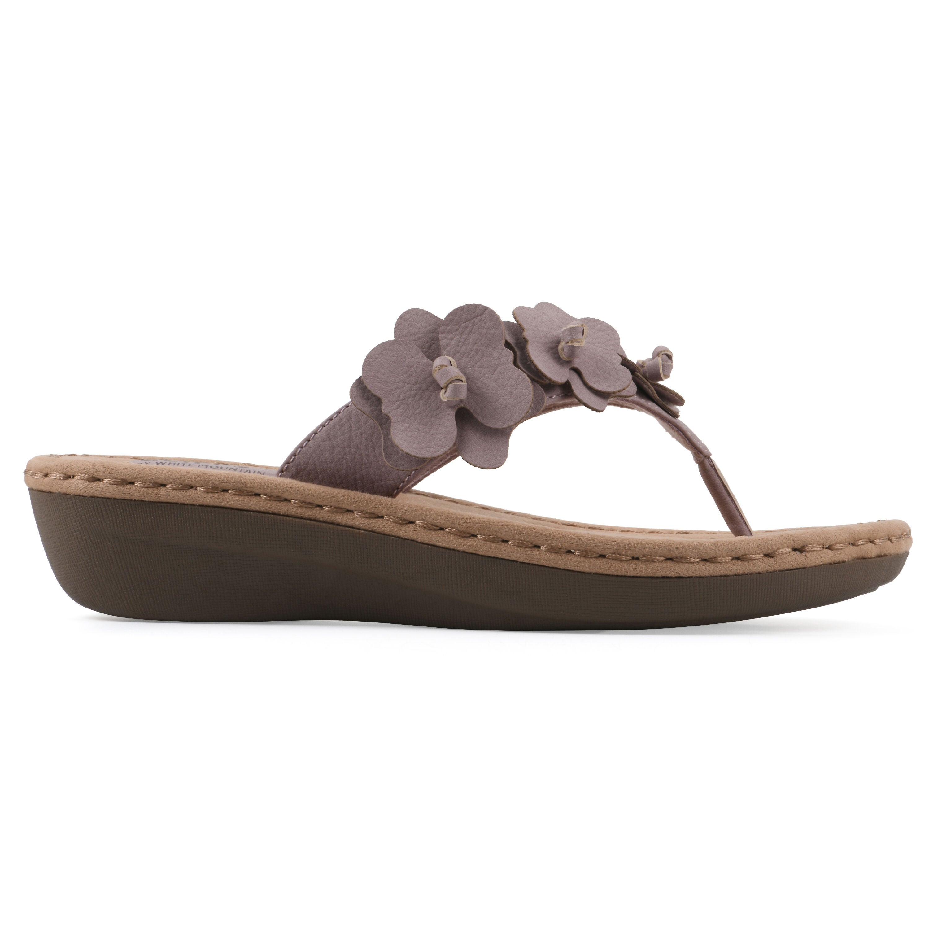 Cassilia Floral Mini Wedge Sandal, LAVENDER NUBUCK, alternate image number 2