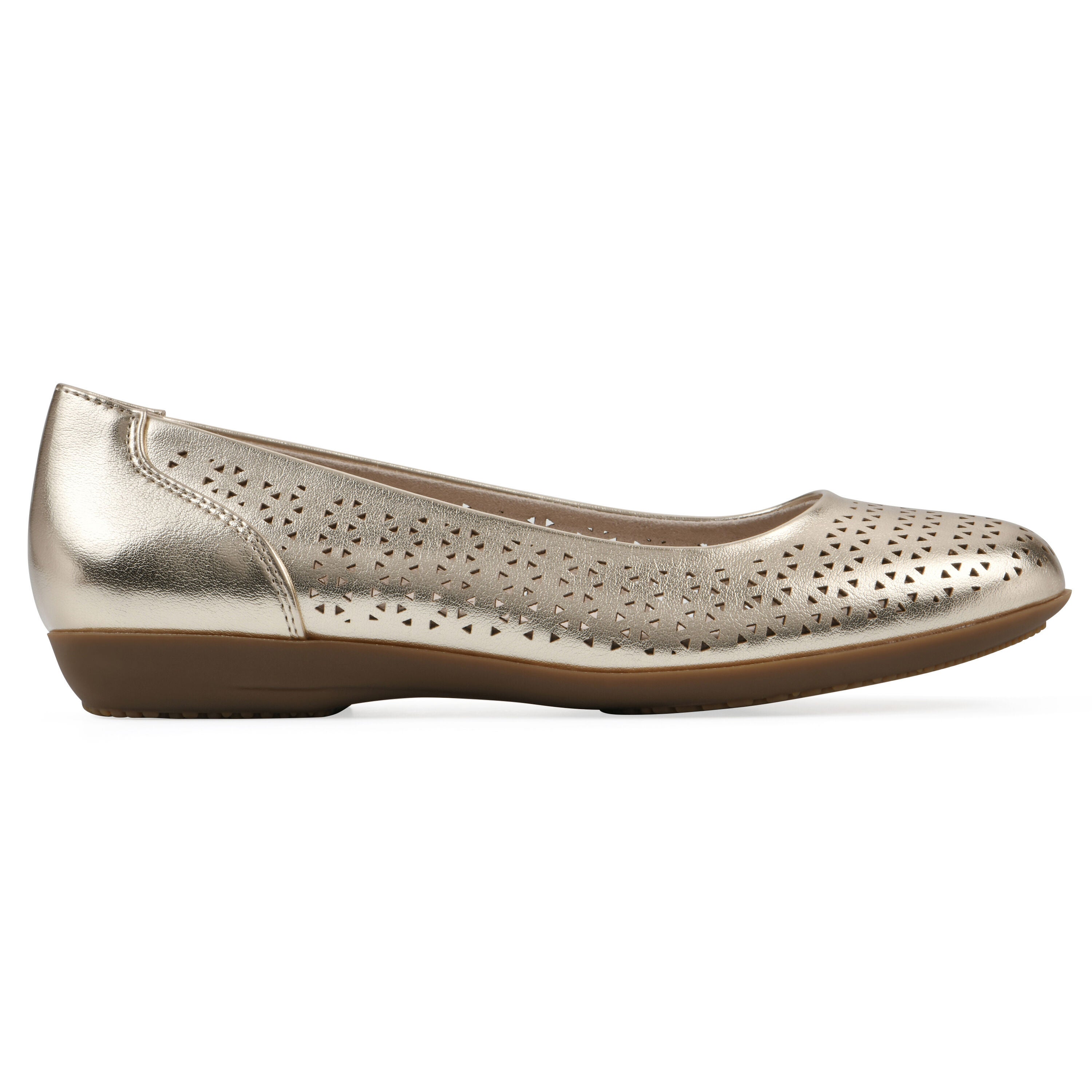 Cindy Ballet Flat, GOLD METALLIC, alternate image number 2