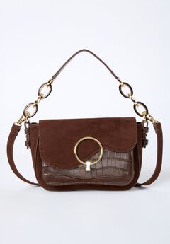 2-in-1 Faux Suede Crossbody