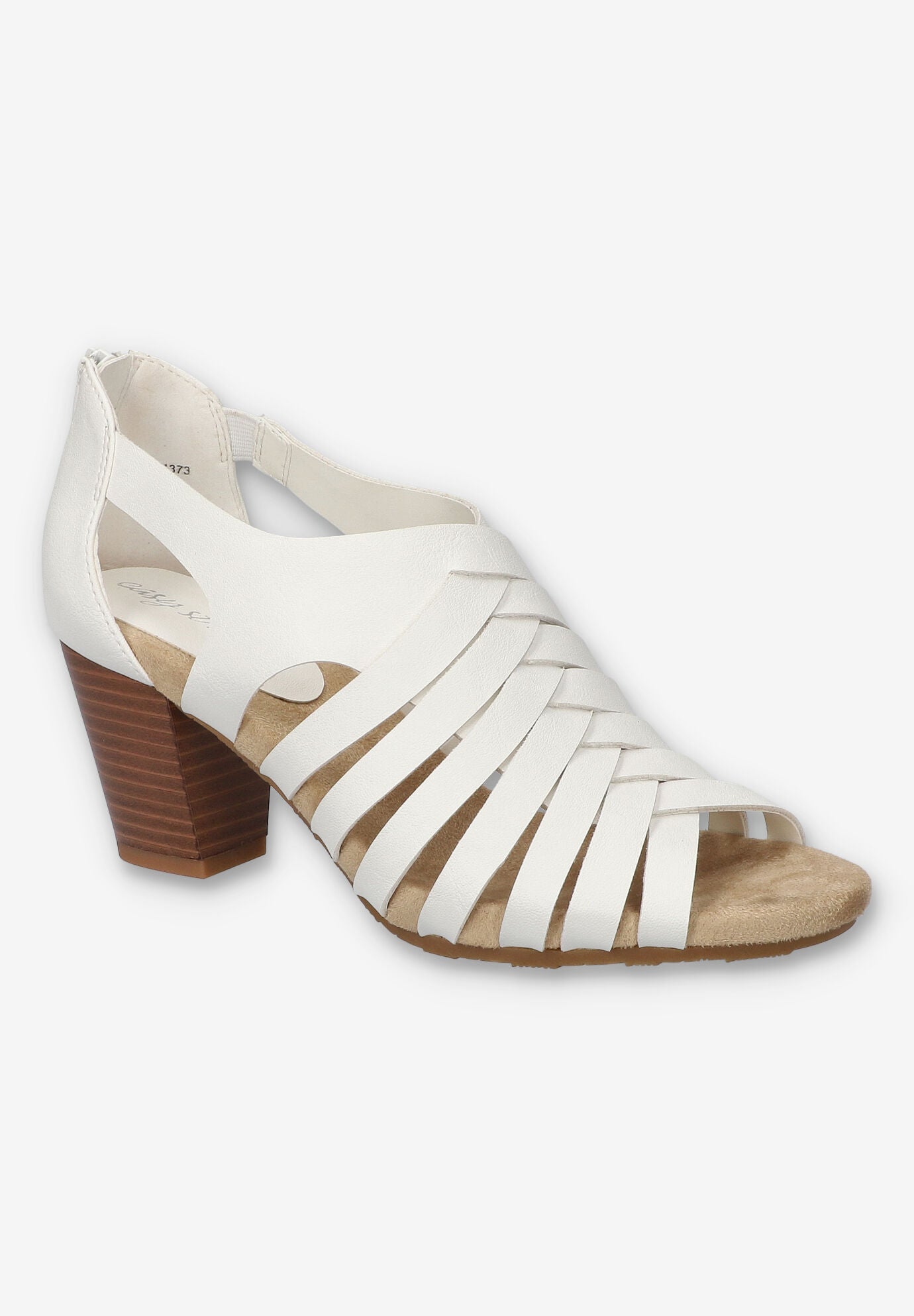 Vanni Block Heel Sandal, WHITE, hi-res image number 0