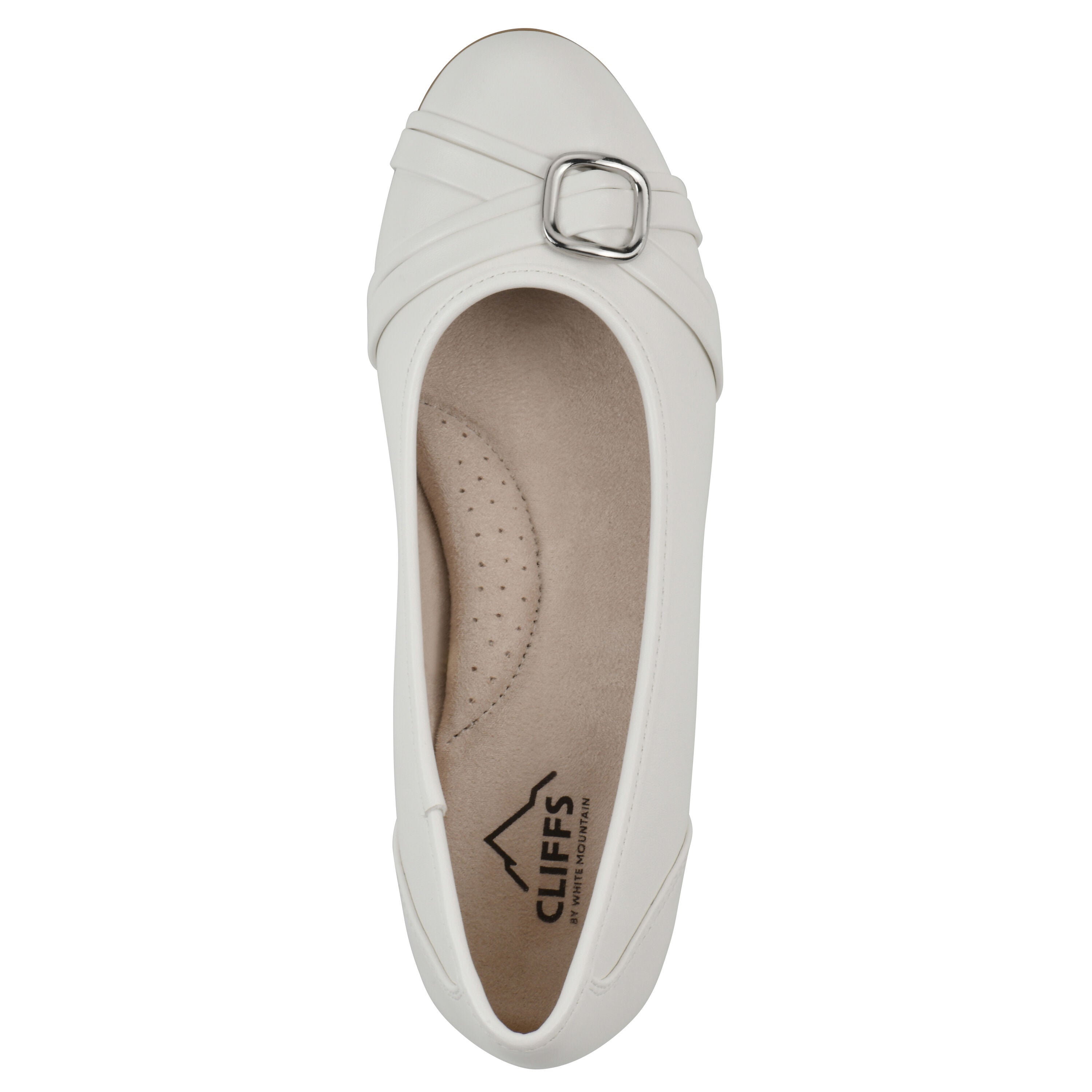 Calming Ballet Flat, WHITE SMOOTH, alternate image number 4