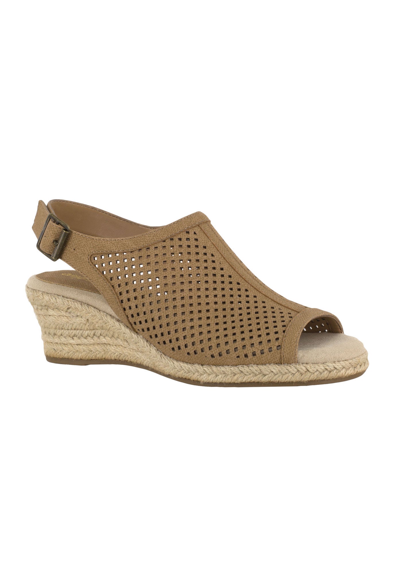 Easy street stacy espadrille top wedge sandal