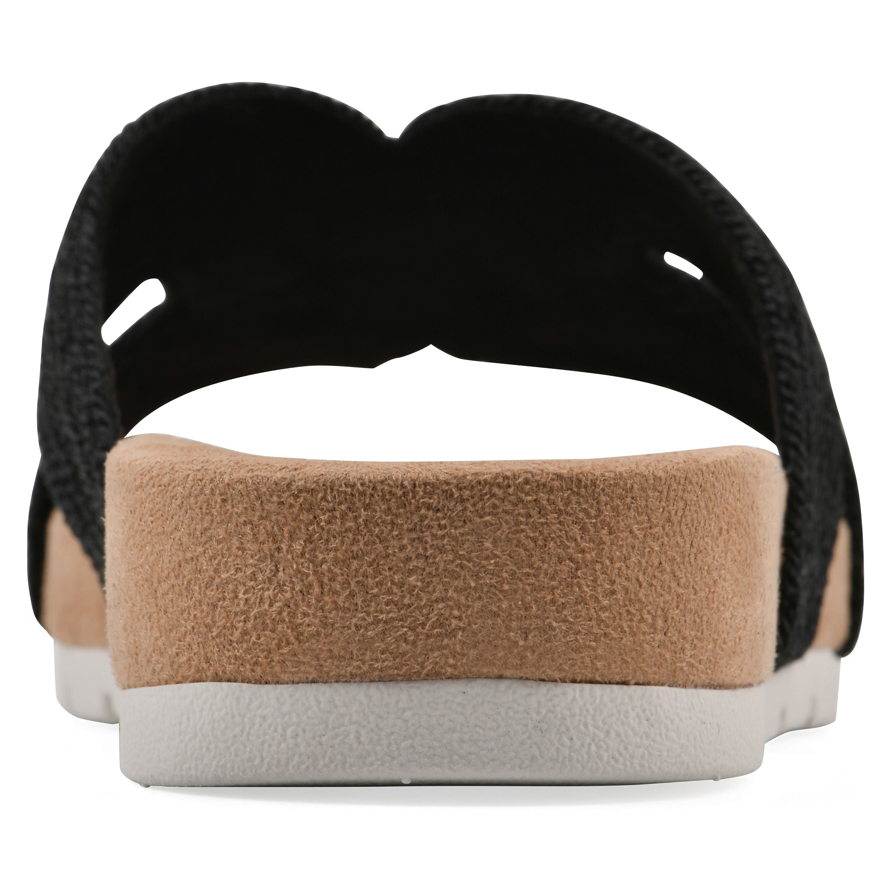 Tindra Slide Sandal, BLACK RAFFIA, on-hover image number 1