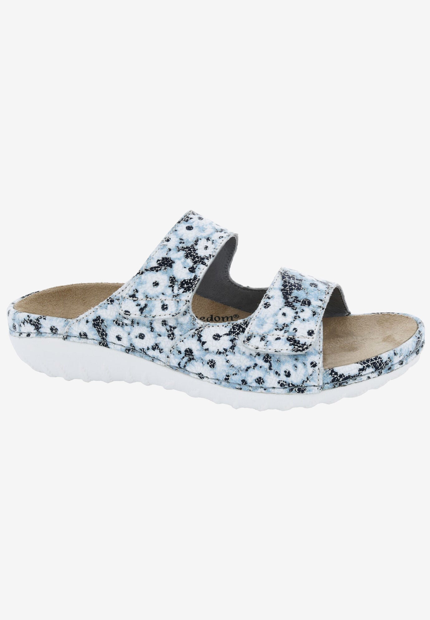 Cruize Footbed Sandal, BLUE FLORAL LEATHER, hi-res image number 0