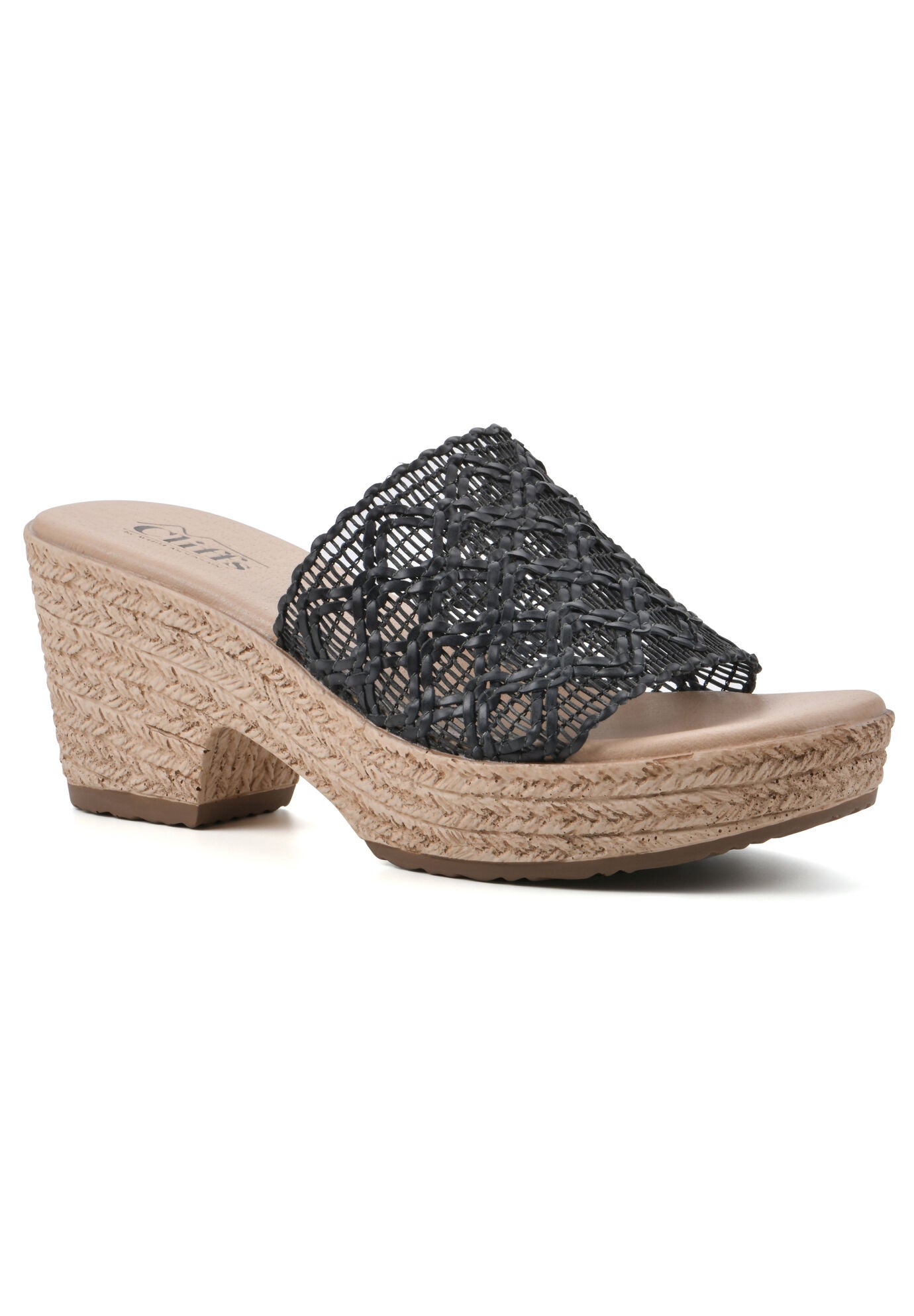 Biankka Sandals, BLACK WOVEN, hi-res image number 0