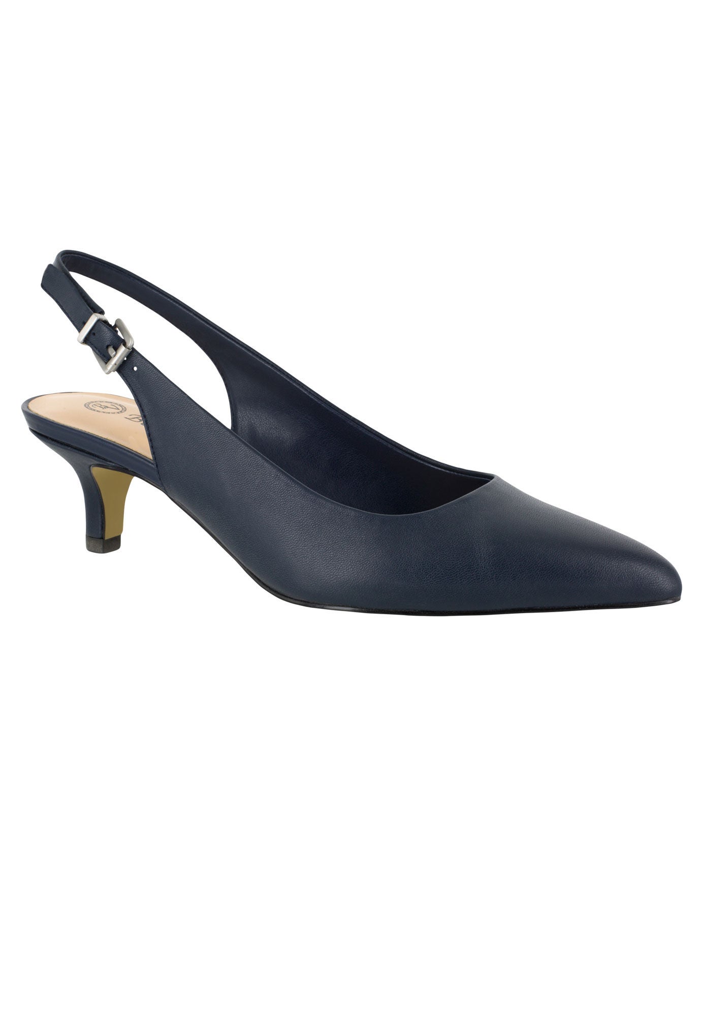 Scarlett Slingback Pumps by Bella Vita®, NAVY LEATHER, hi-res image number 0