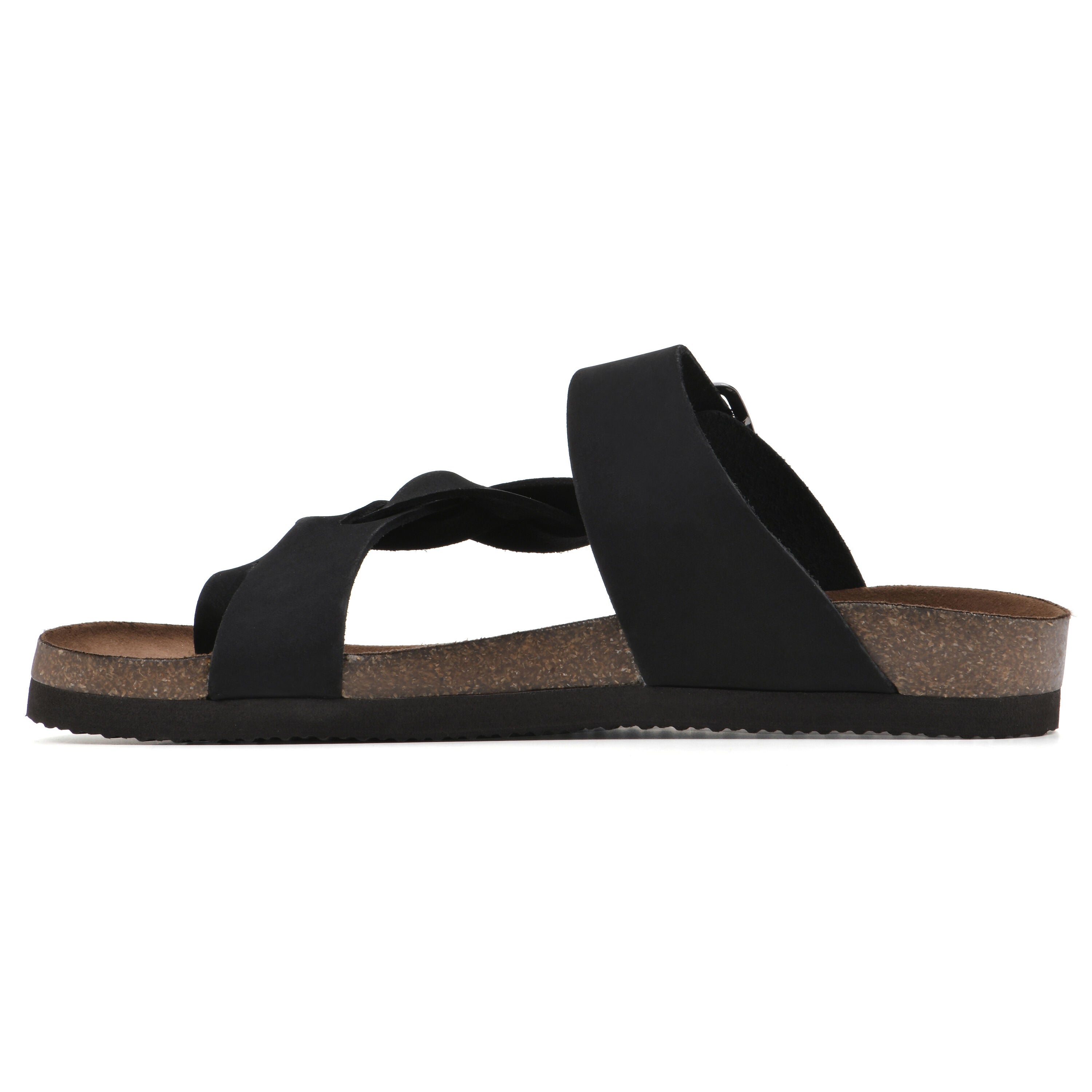 Crawford Footbed Sandal, BLACK LEATHER, alternate image number 3