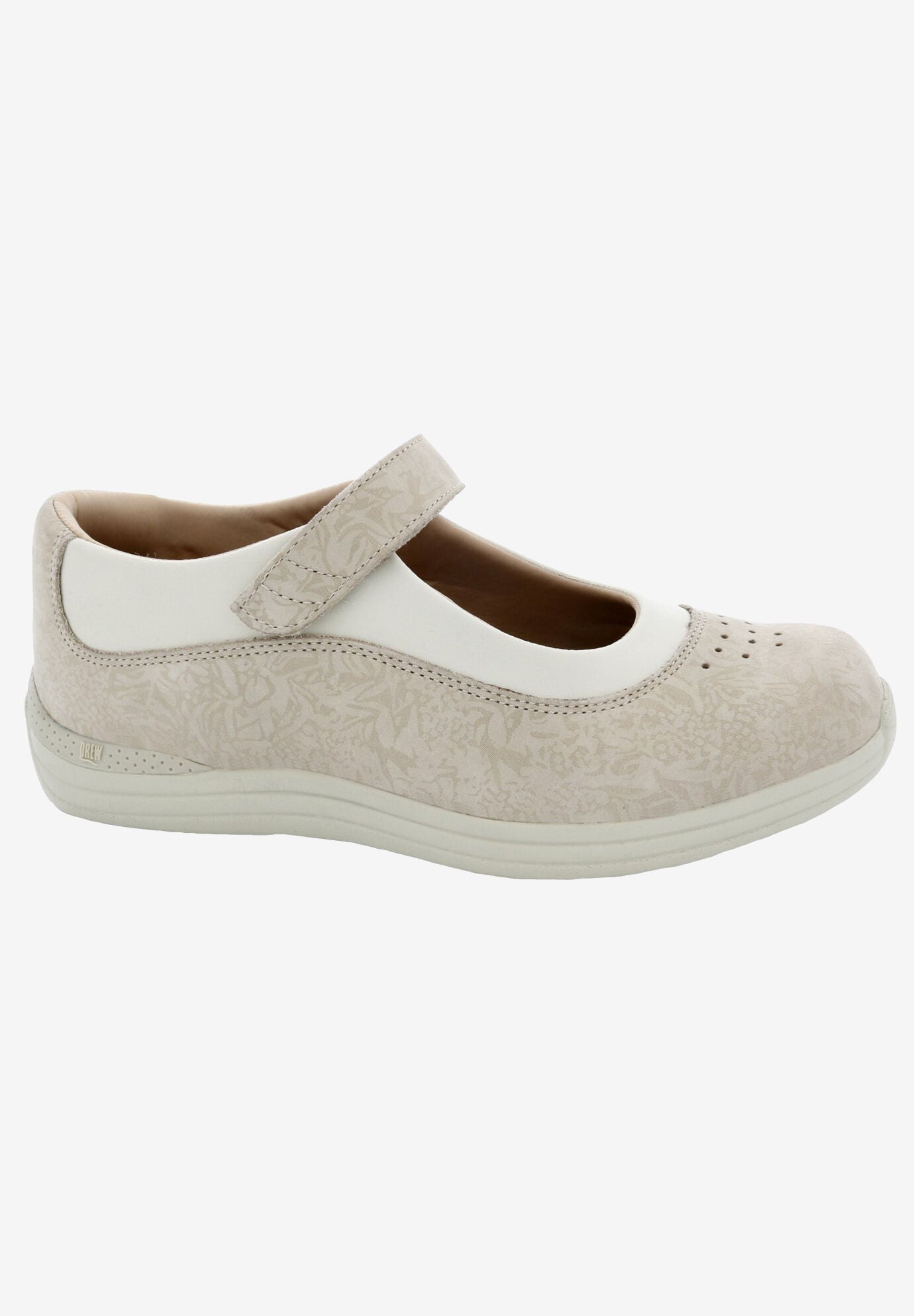 Rose Mary Jane Flat, BONE FOIL LEATHER, hi-res image number 0