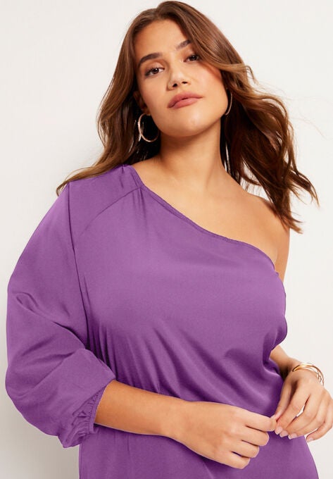 One-Shoulder Dress, , alternate image number null