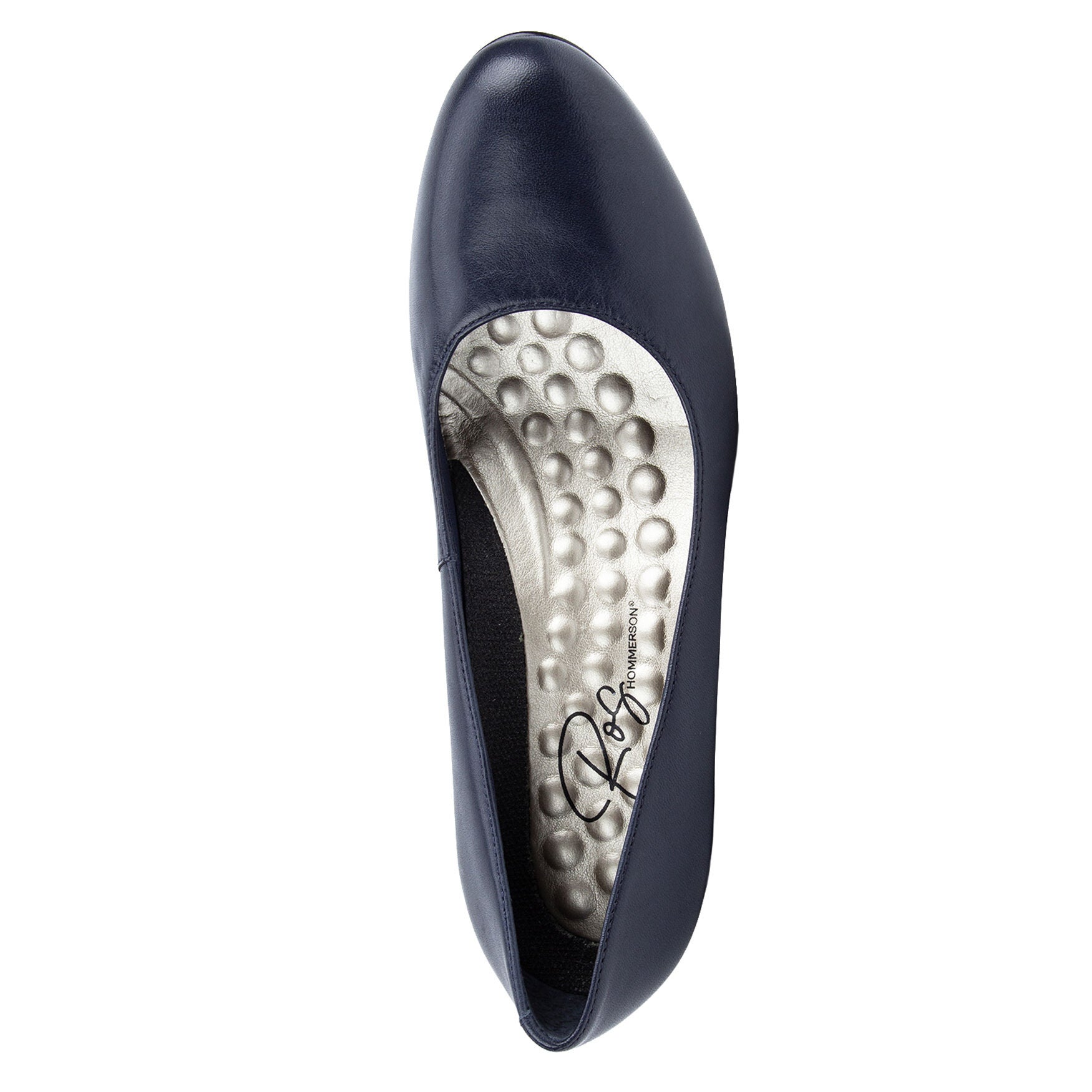 Joy II Round Toe Pump, NAVY BLUE LEATHER, alternate image number 5
