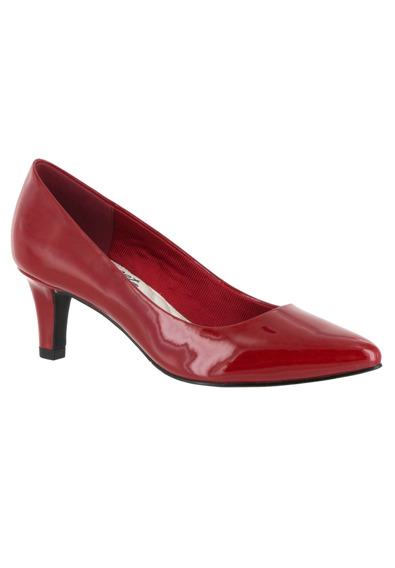 Pointe Pump by Easy Street®, RED PATENT, hi-res image number 0