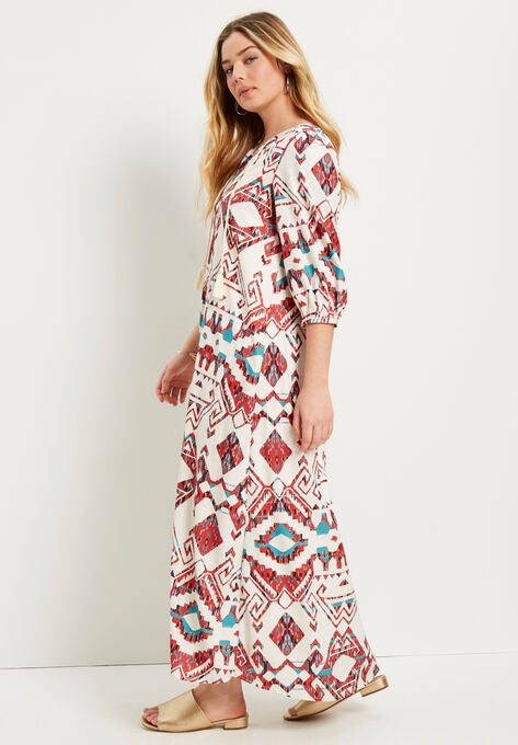 Halcion Boho Maxi Dress, , alternate image number null