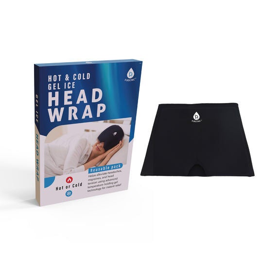 Hot Cold Head Wrap, WHITE, hi-res image number 0