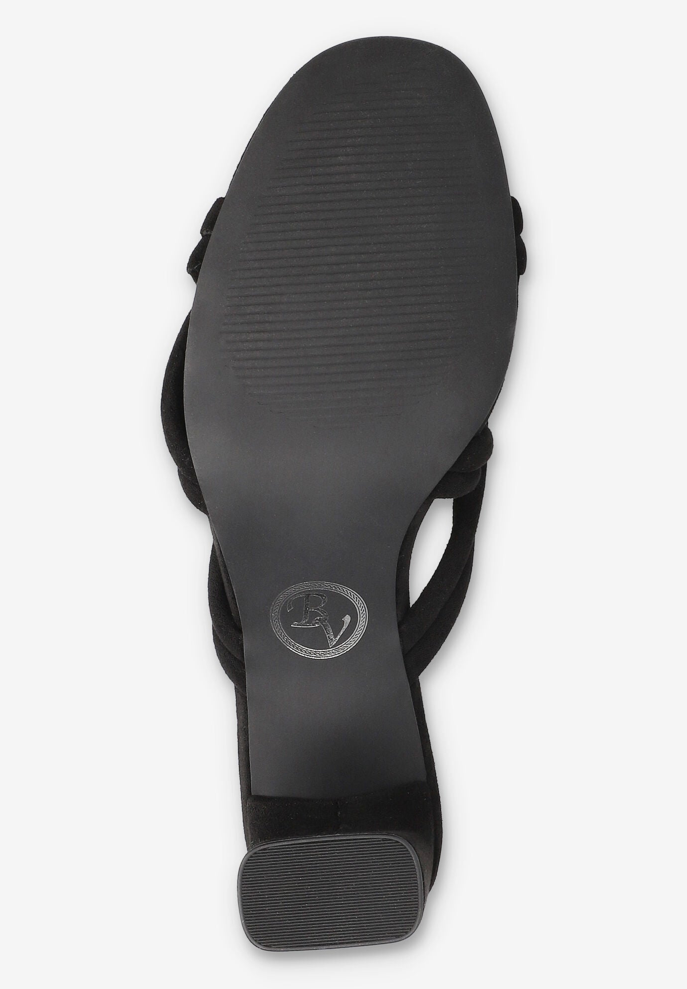 Carmen Heeled Sandal, BLACK SUEDE, alternate image number 5