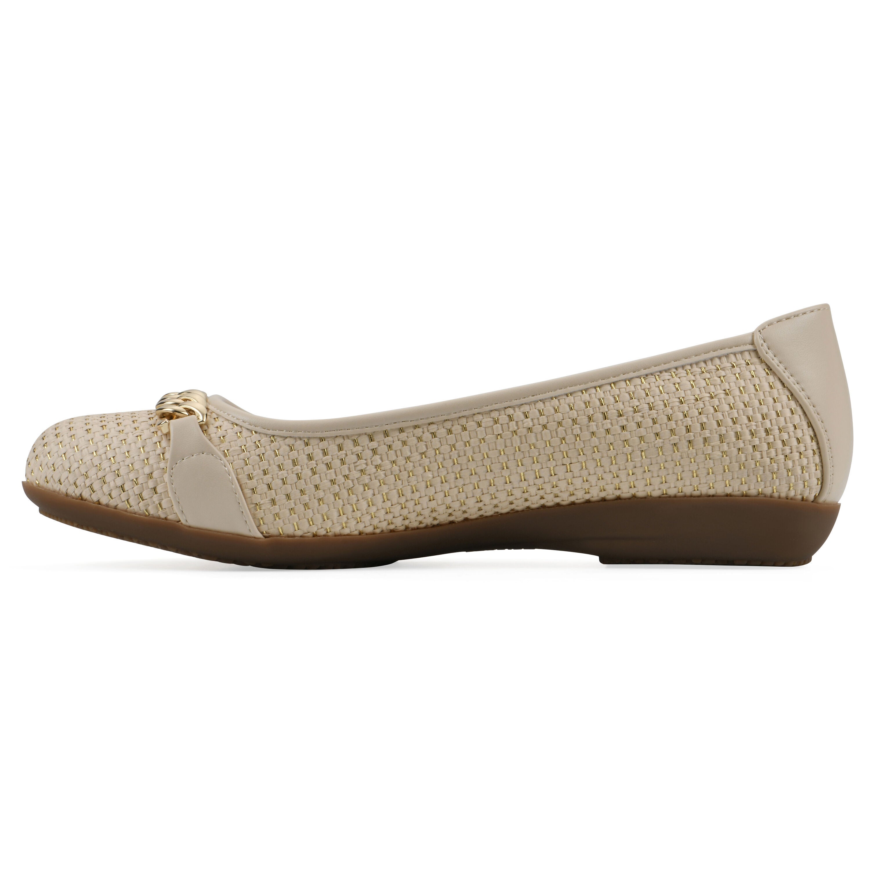 Charmed Ballet Flat, GOLD MULTI CANVAS, alternate image number 3