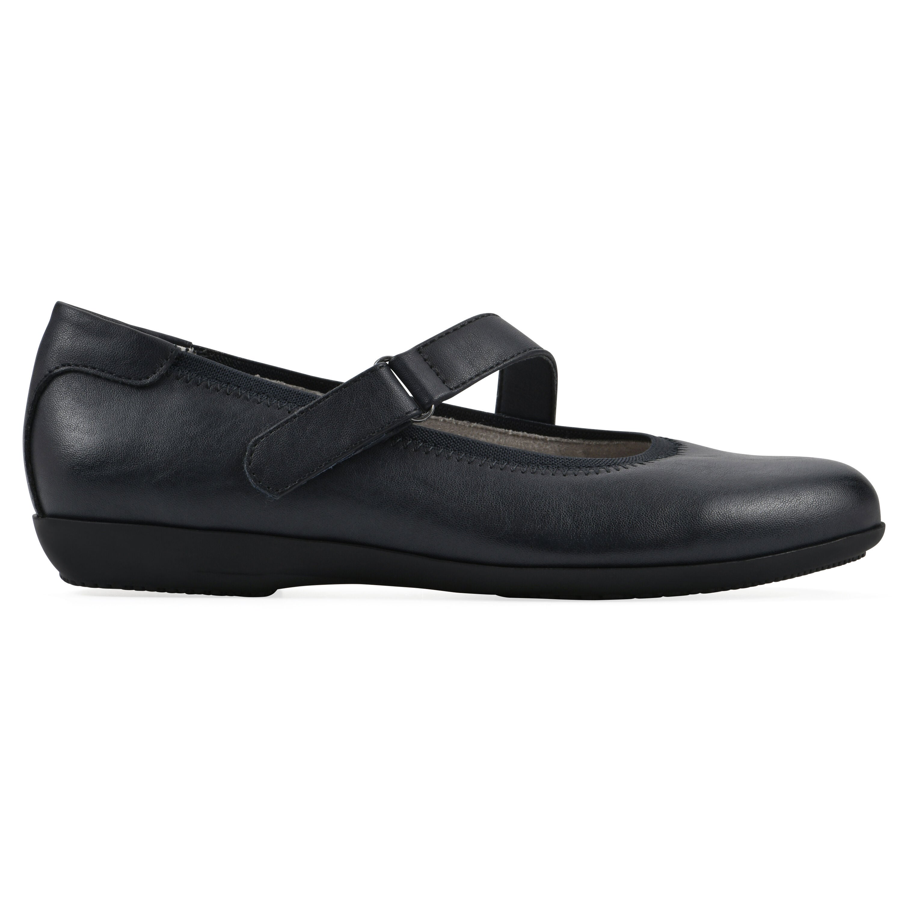 Carwen Ballet Flat, NAVY SMOOTH, alternate image number 2