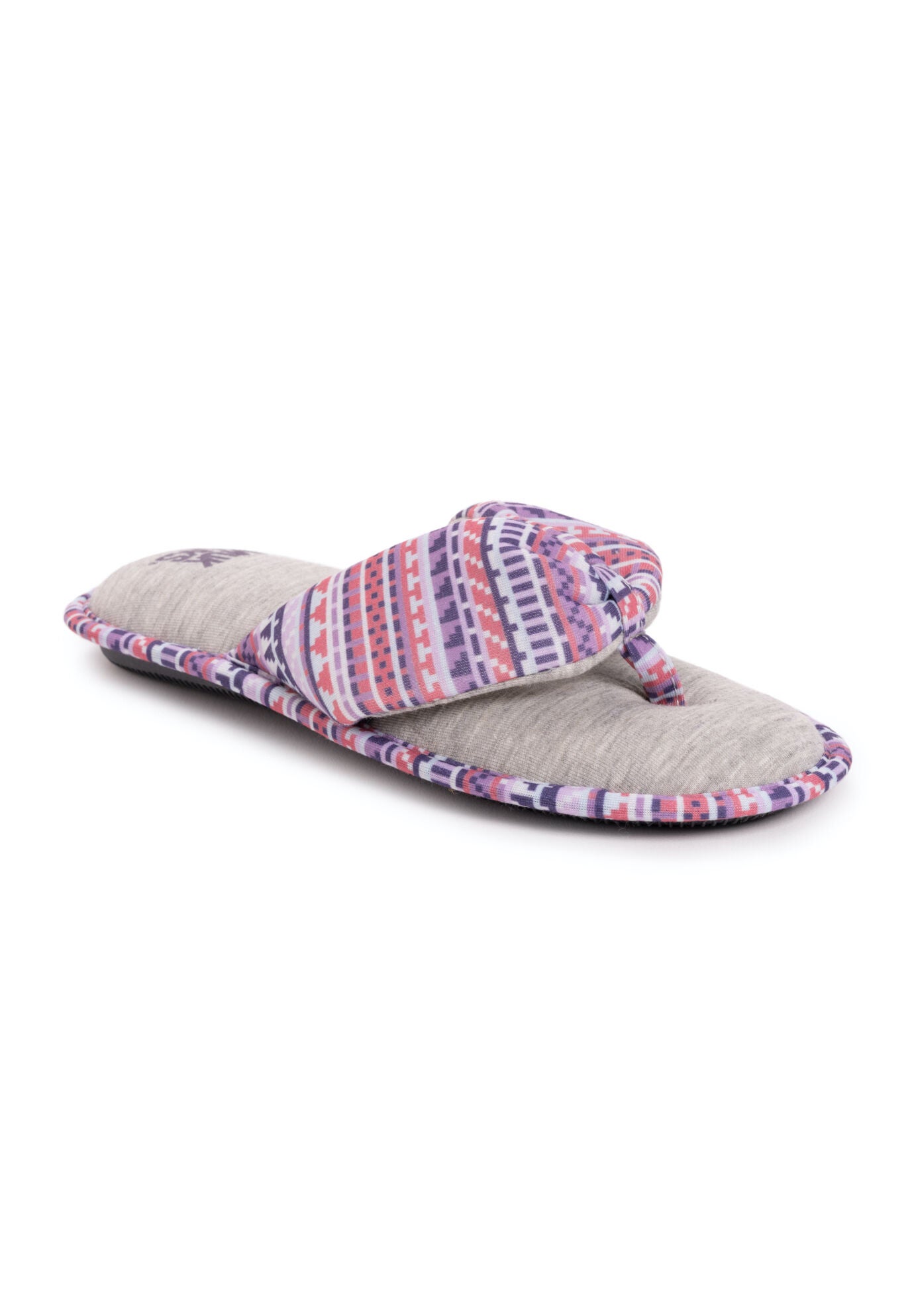 Woman within top slippers
