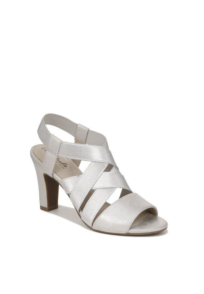 Charlotte Pump by Life Stride®, SILVER FABRIC, hi-res image number 0