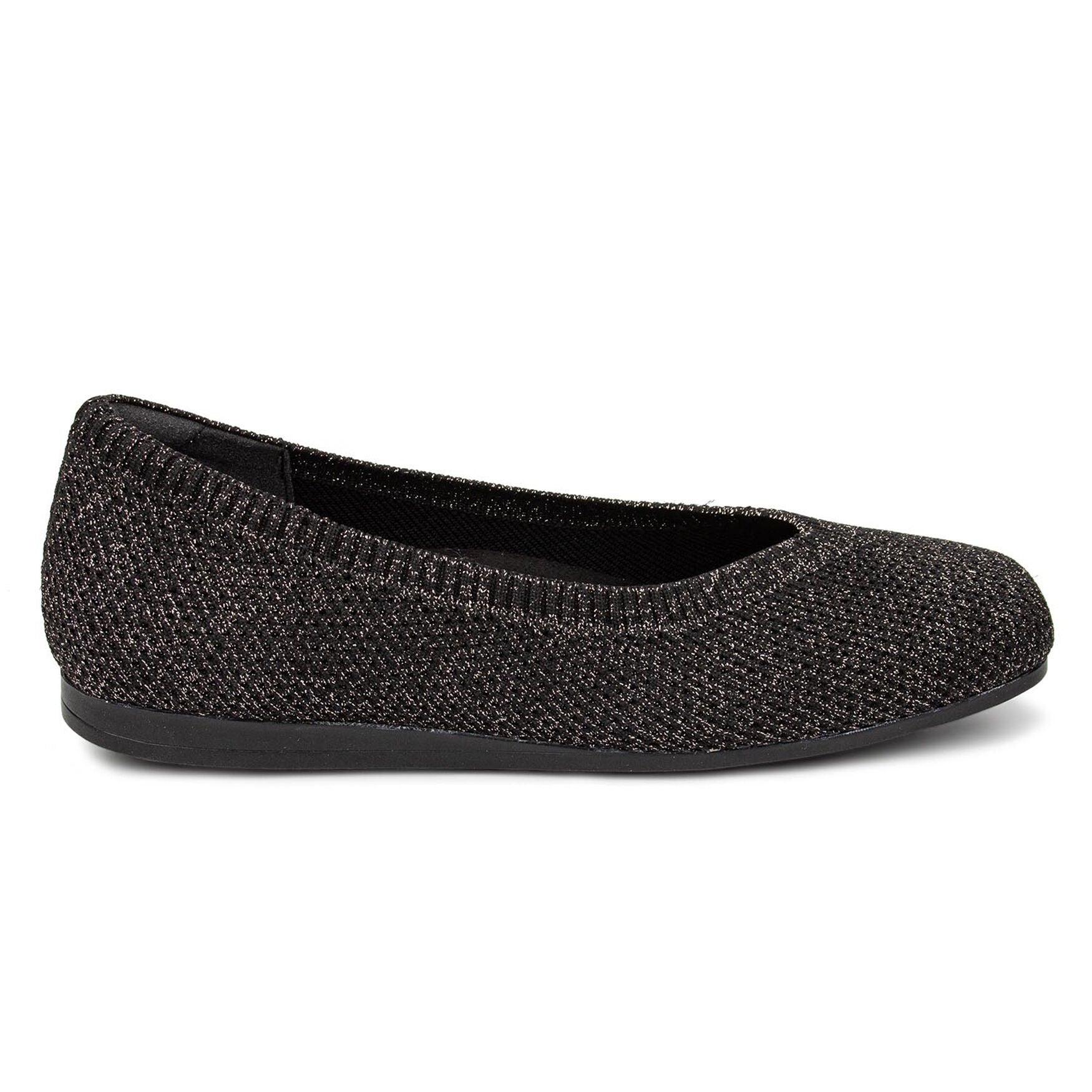 Niki Stretch Knit Flat, BLACK SPARKLE KNIT, alternate image number 2