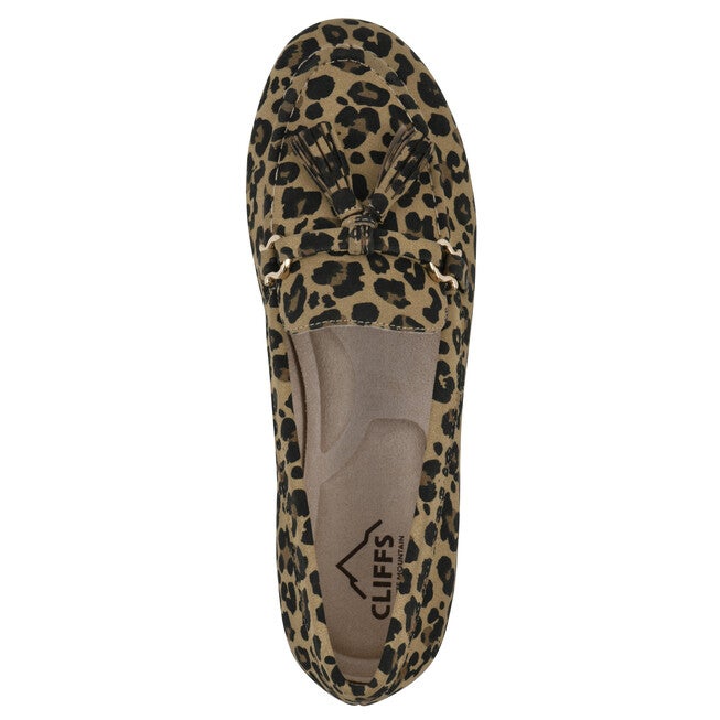 Gush Driving Mocassin, TAN LEOPARD FABRIC, alternate image number 4