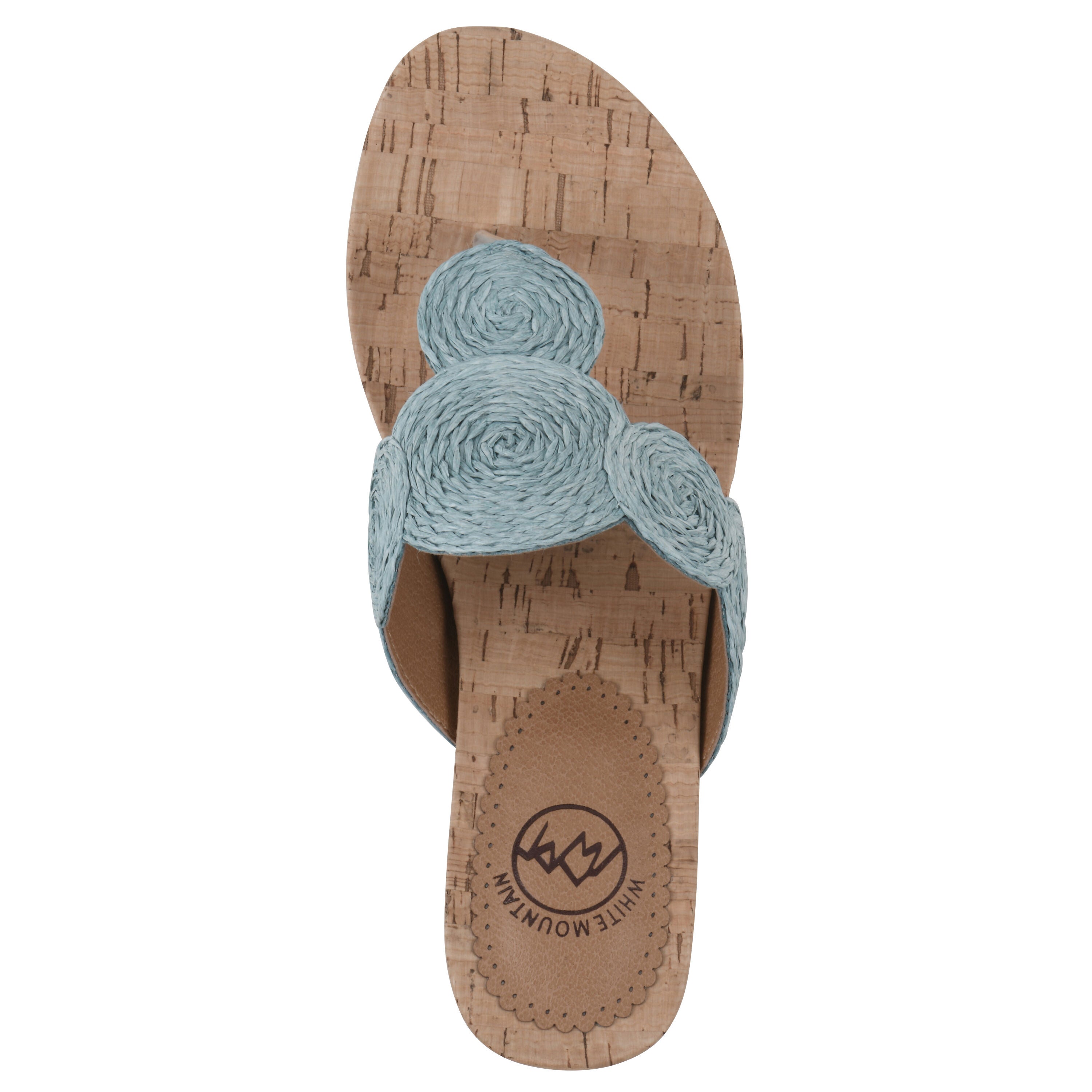 Affogato Wedge Sandal, SKY BLUE SMOOTH, alternate image number 4