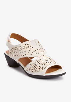 White Open Toe Shoes