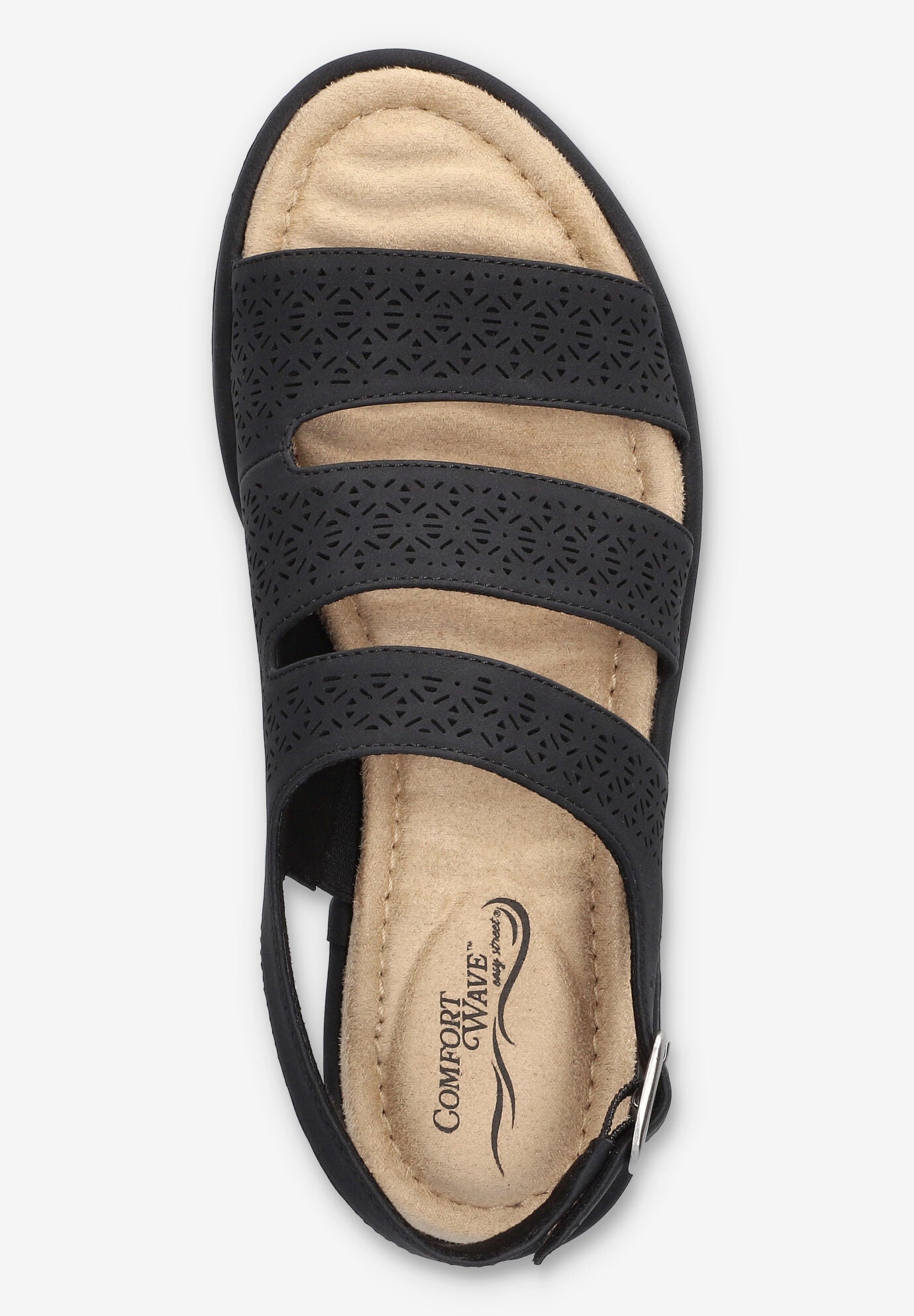 Link Comfort Slingback Sandal, BLACK, alternate image number 6