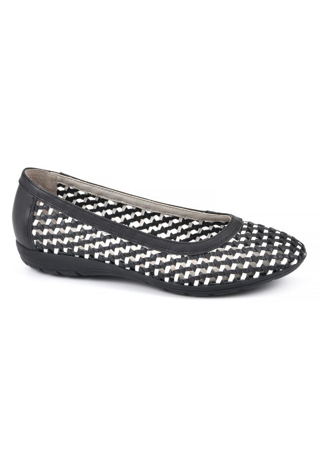 Faylie Soft Leather Flat , BLACK LEATHER, hi-res image number null