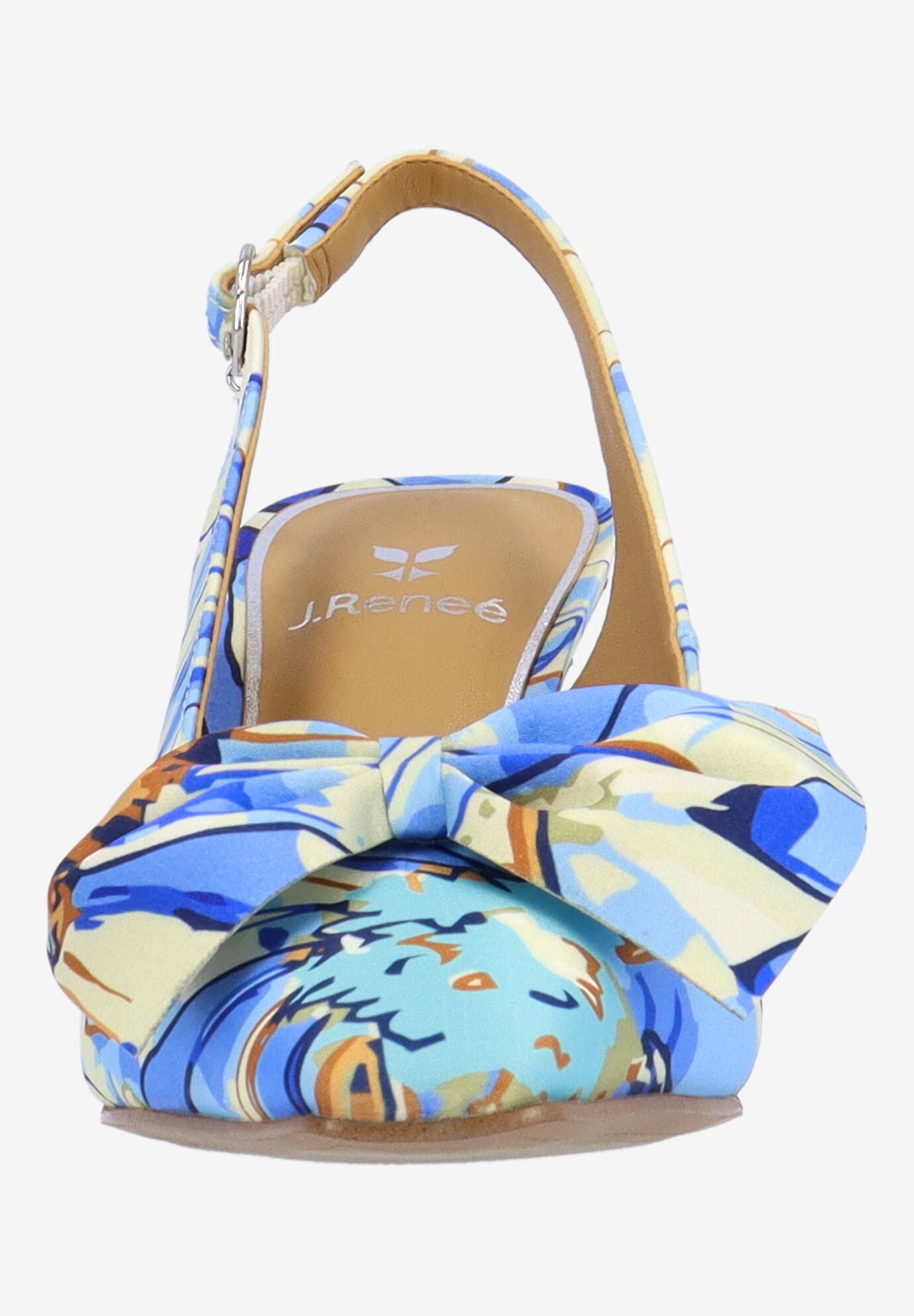 Harlan Slingback Pump, BLUE CREAM, alternate image number 2