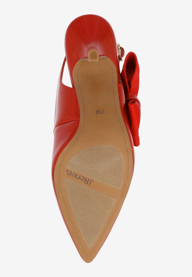 Rowin Slingback Pump, RED, alternate image number 6