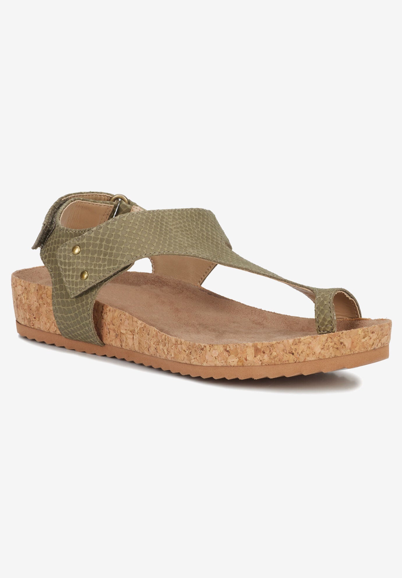 Preston Sling Back Sandal, OLIVE SNAKE LEATHER, hi-res image number 0