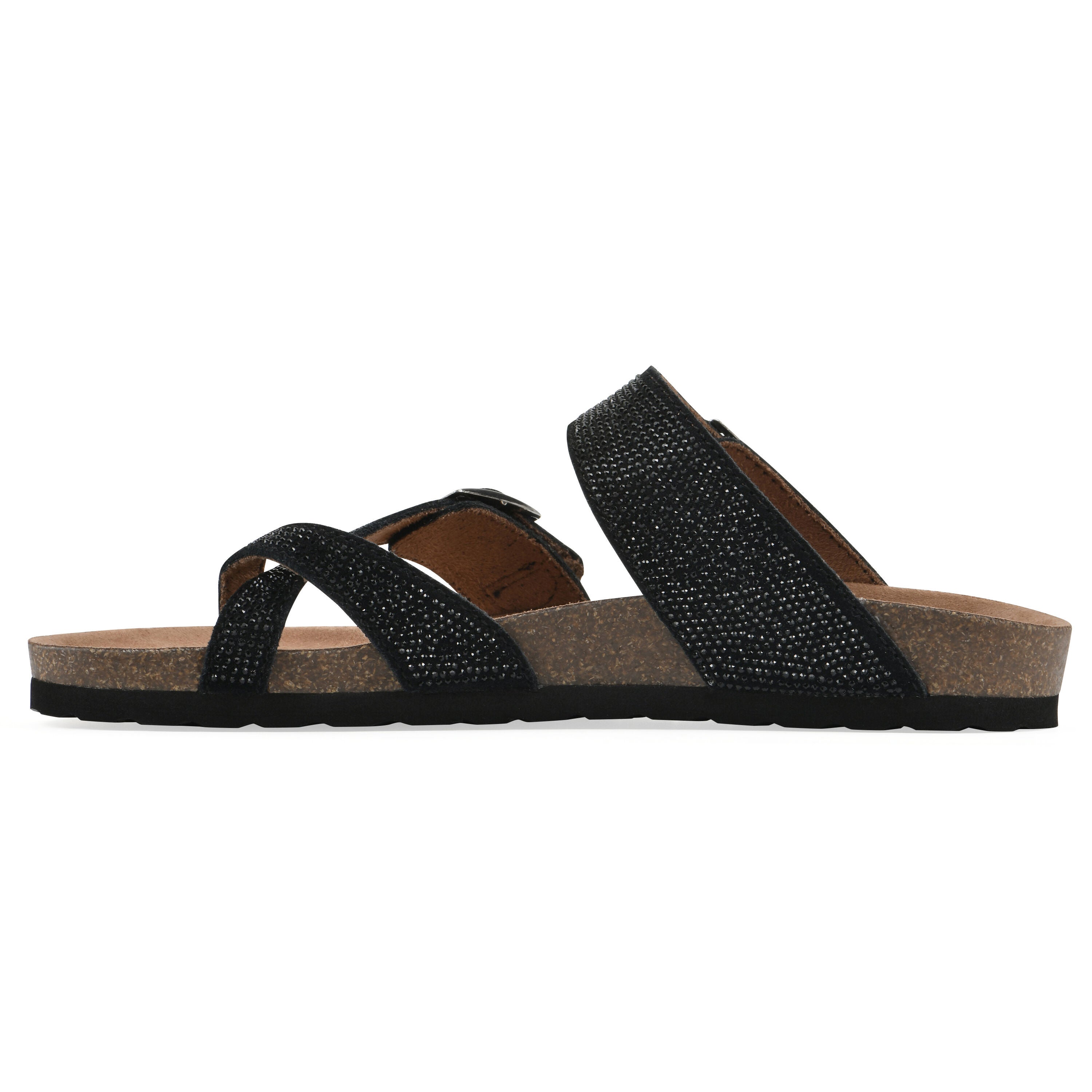 Grays Footbeds Sandal, BLACK SUEDE, alternate image number 3