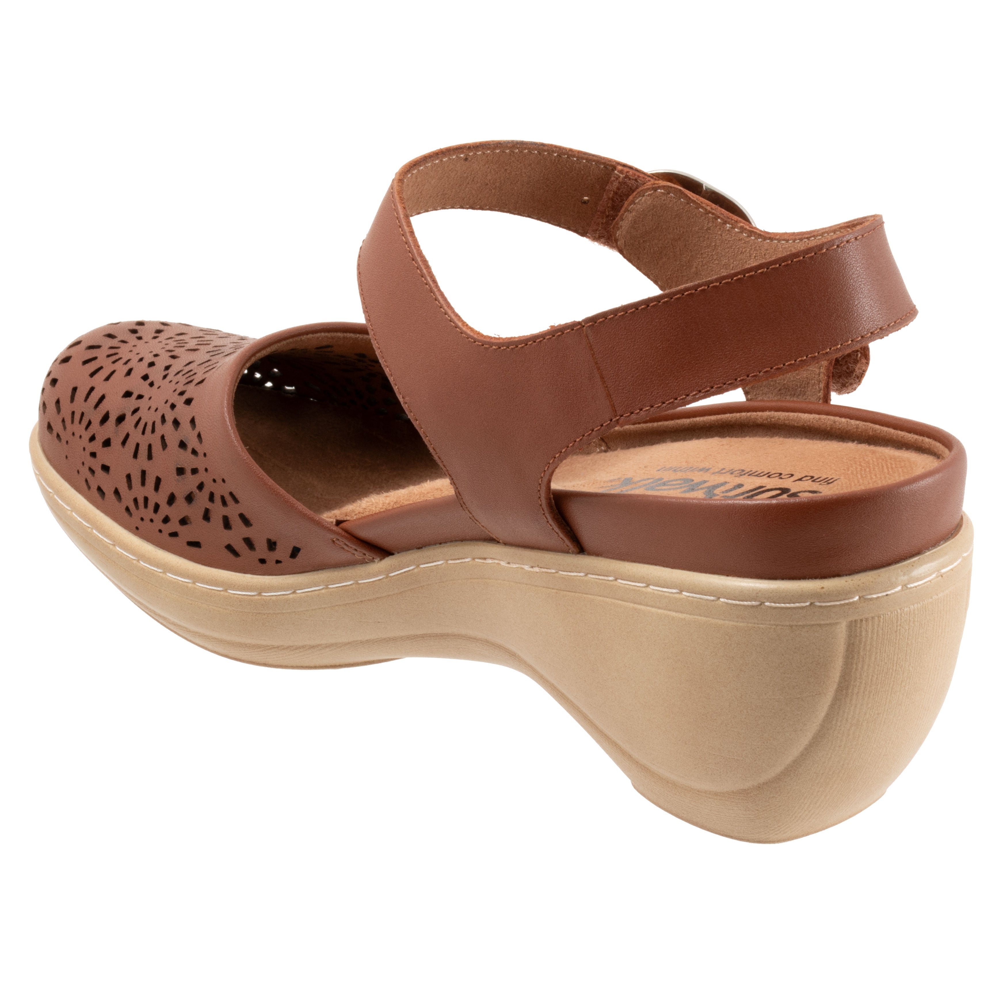 Mabelle Perf Clog, LUGGAGE, on-hover image number 1