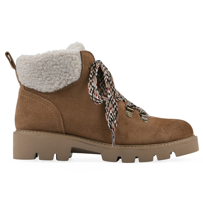 Gloving Faux Fur Hiker Bootie - WIDE, CHESTNUT, alternate image number 2