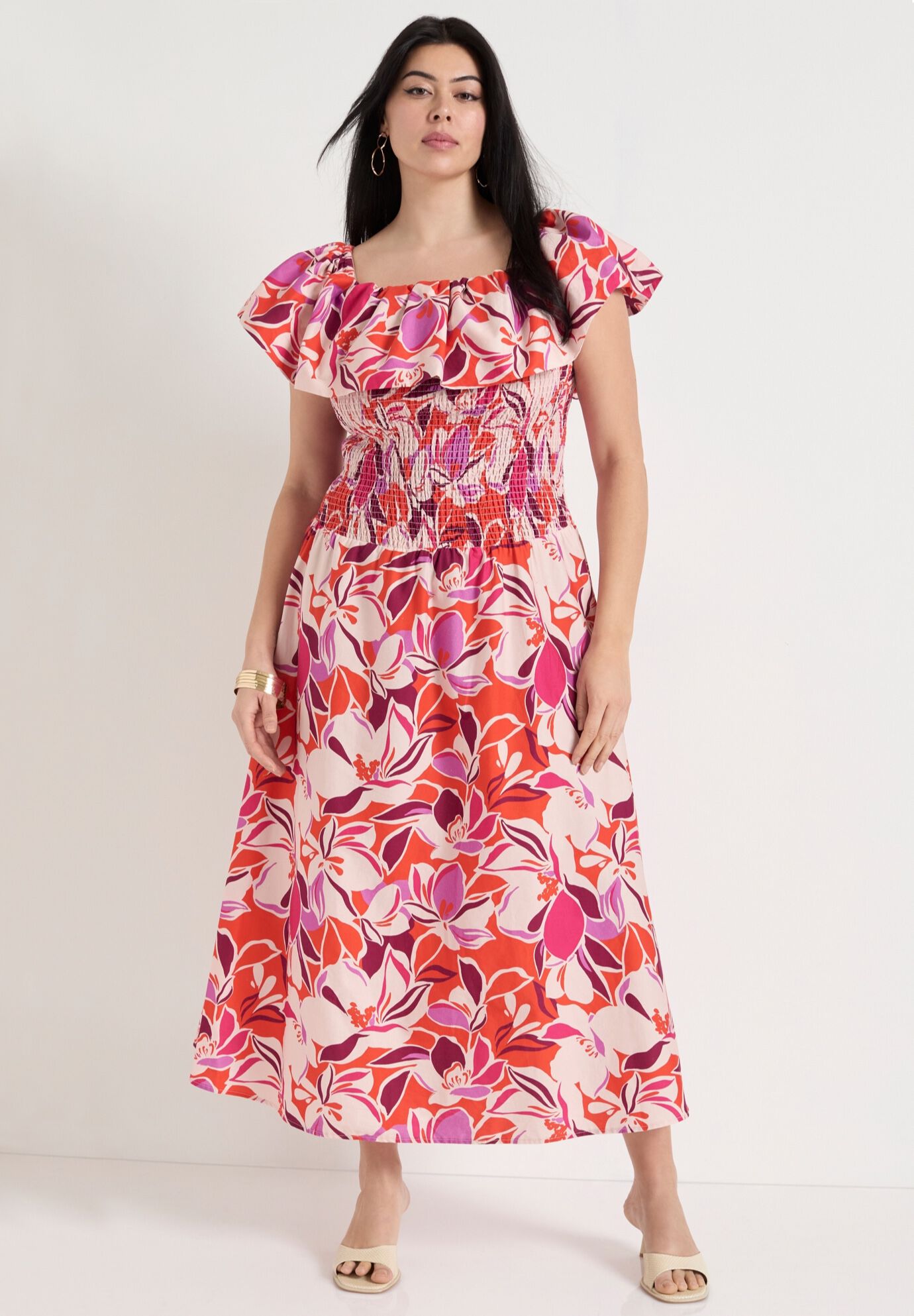 Smocked Bubble Dress, THE BLOOMS, alternate image number 4