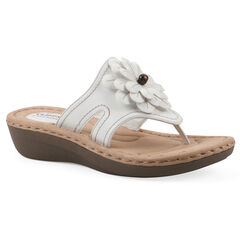 Cashlyn Floral Mini Wedge Sandal