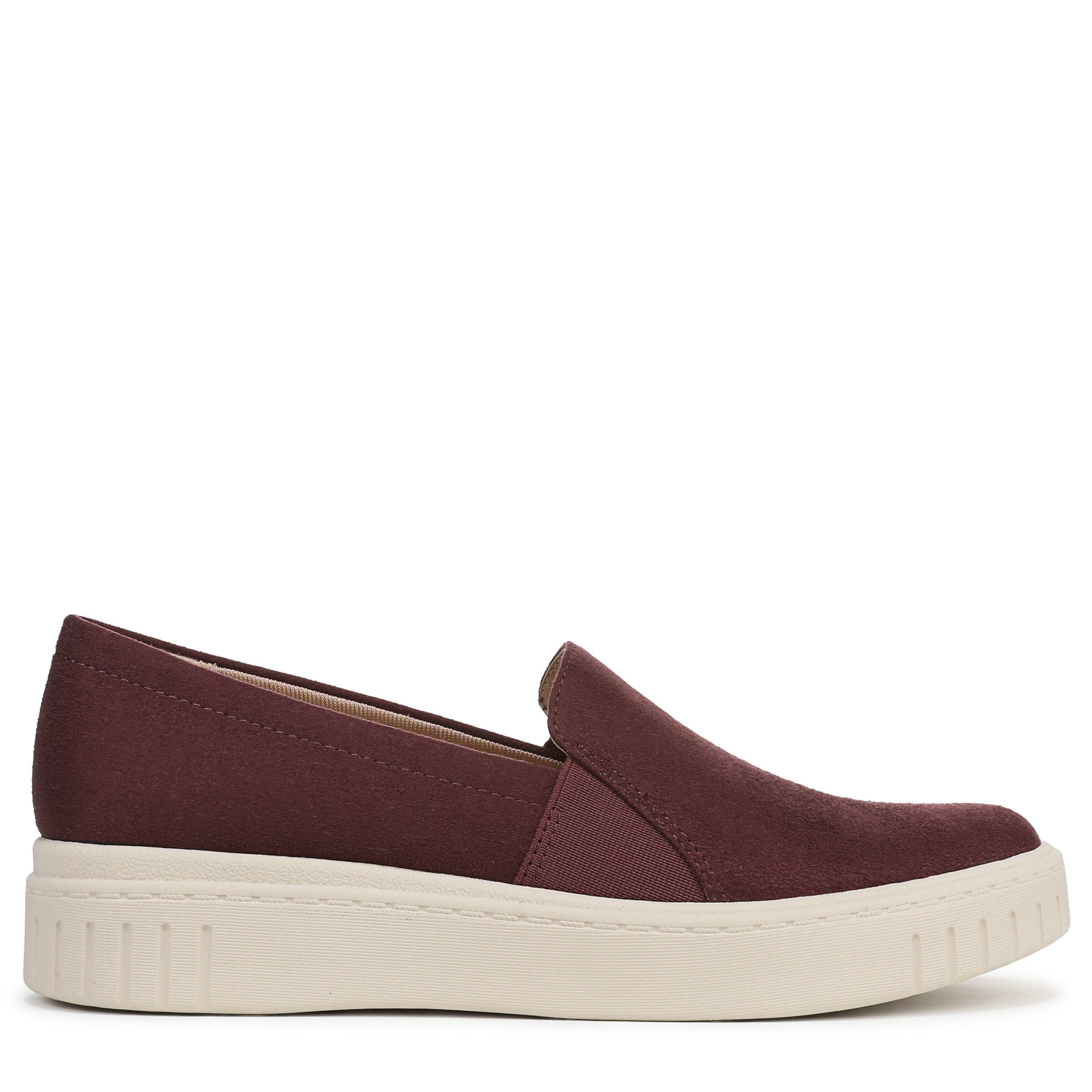 Grandeur Slip-On Flat, BERRY WINE SUEDE, alternate image number 3