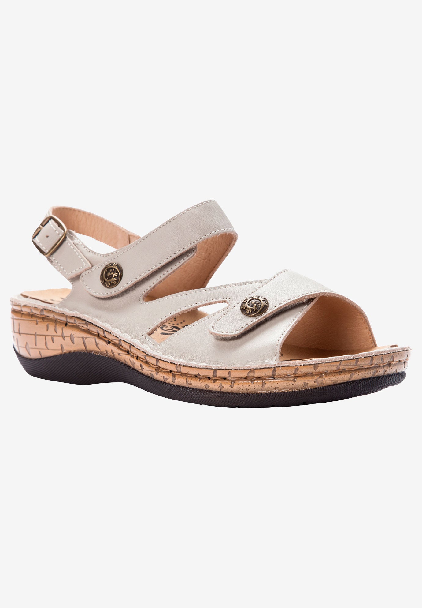 woman within wide sandals
