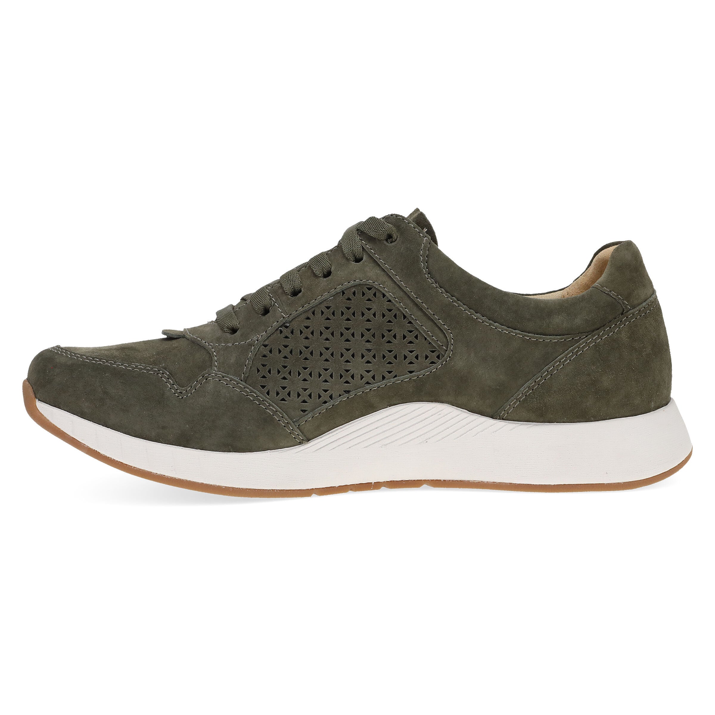 Catie Laceup Sneaker, OLIVE, alternate image number 6