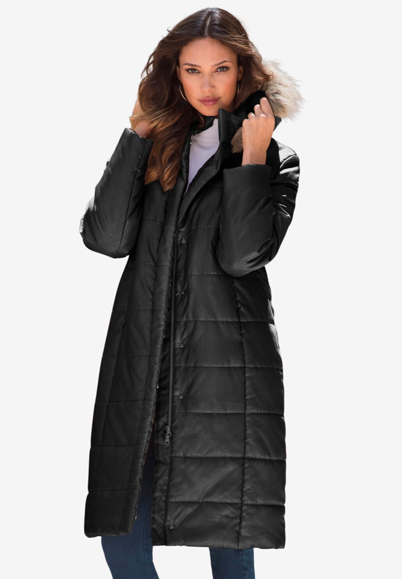 woman within winter coats plus size